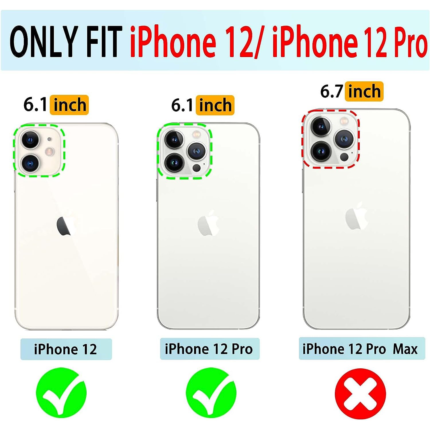 Wallet Case for iPhone 12/iPhone12 Pro 4G for Women and Men,RFID Flip Leather Cover with Wrist Supports