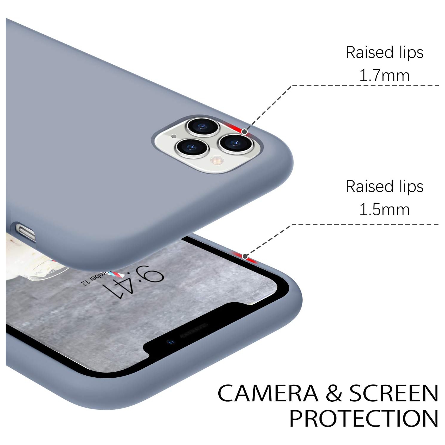 iPhone 11 Pro Max Case, Liquid Silicone Soft Gel Rubber Slim Cover with Microfiber Cloth Lining Cushion