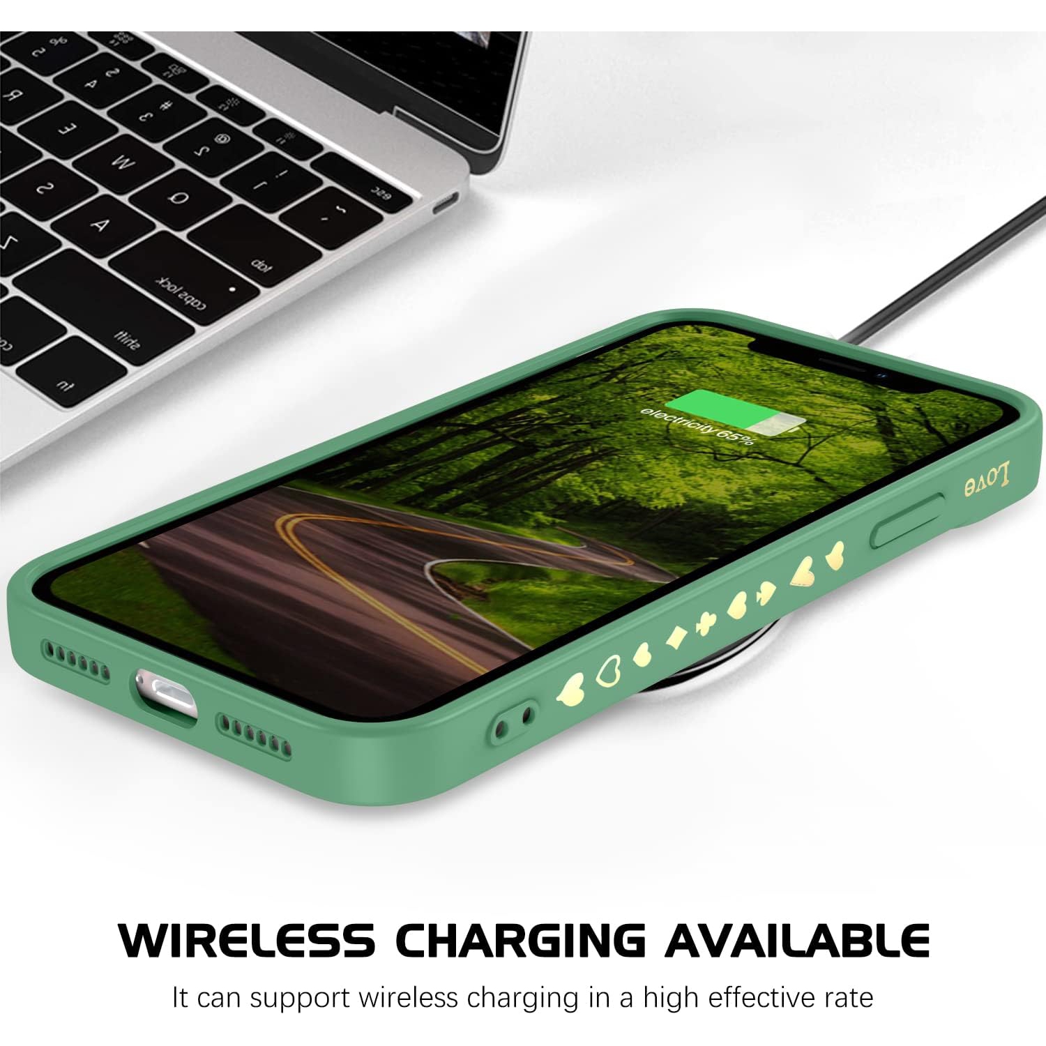 iPhone XR Case, iPhone XR Phone Case Cute Plated Love Heart Cover for Women Girls Slim Thin Lightweight