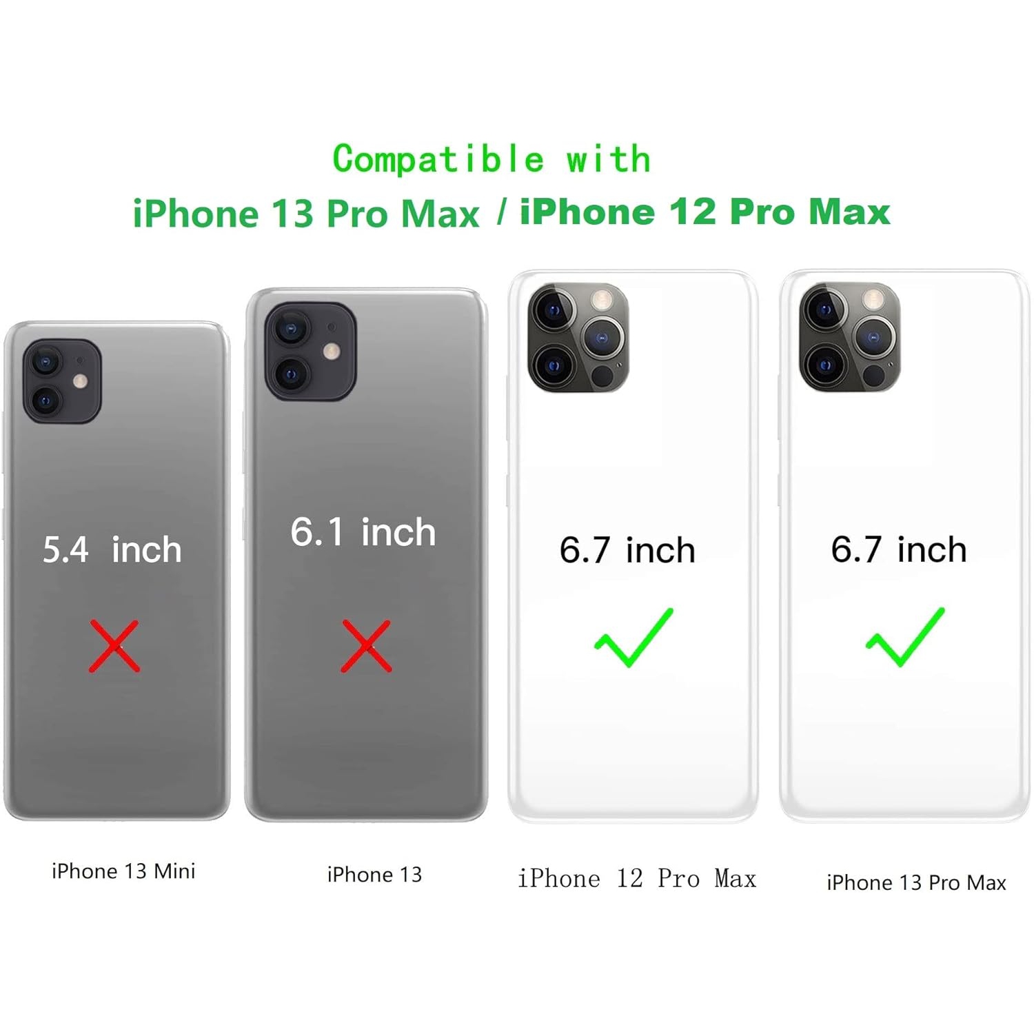 Crossbody Phone Cases for iPhone 13 Pro Max with Card Holder for Women,iPhone 12 Pro Max Case Wallet with Strap