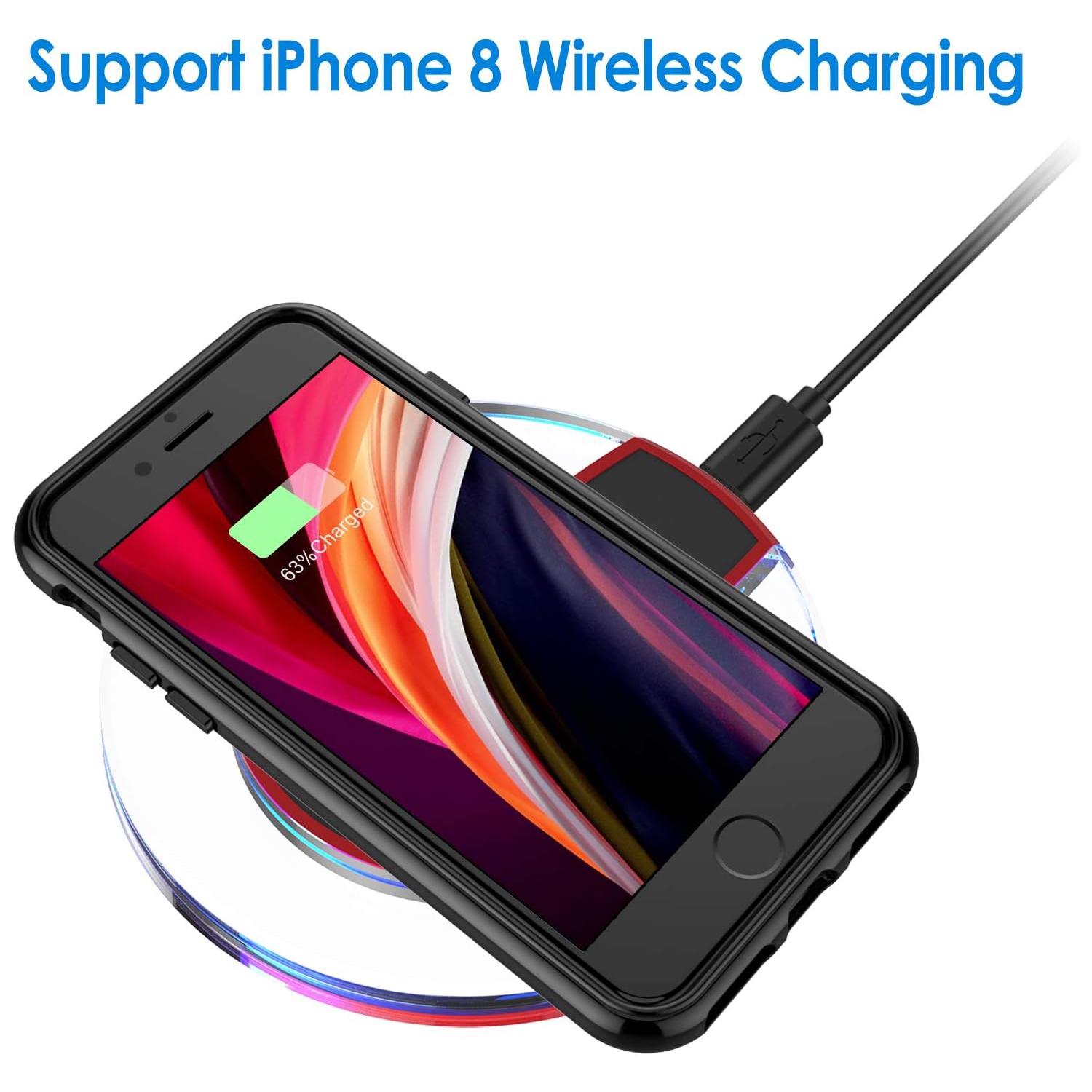 Case for iPhone SE 3/2, iPhone 8 and iPhone 7, 4.7-Inch, Shockproof Bumper Cover,