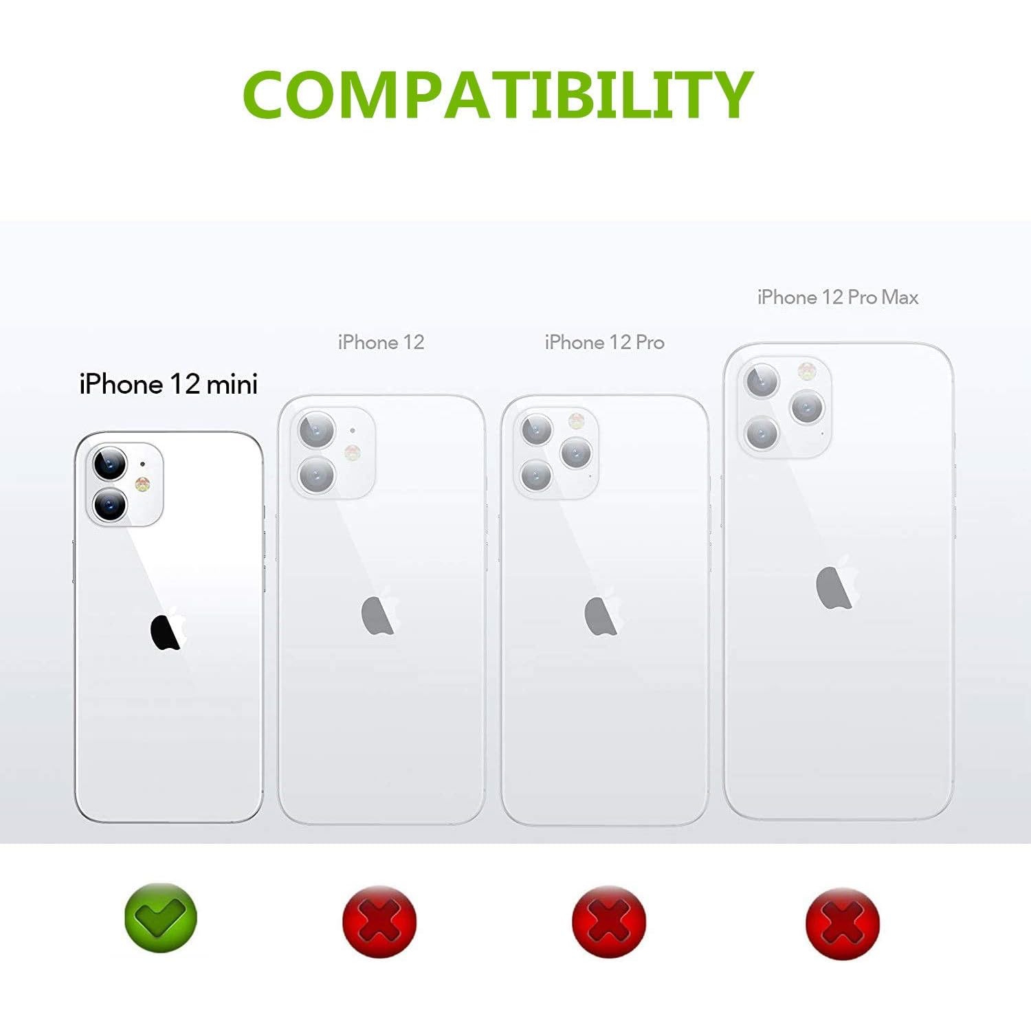 for iPhone 12 Mini Wallet Case with Card Holder and Wrist Strap, PU Leather Kickstand Card Slots Magnetic