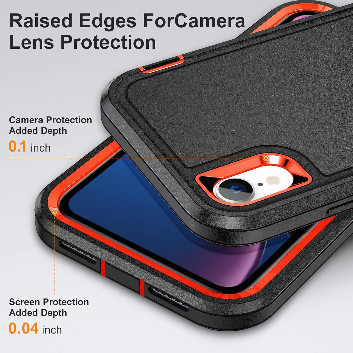 iPhone XR Case with Build-in Kickstand,Heavy Duty Protection Shockproof Anti-Scratch Rugged Slim Fit Protective