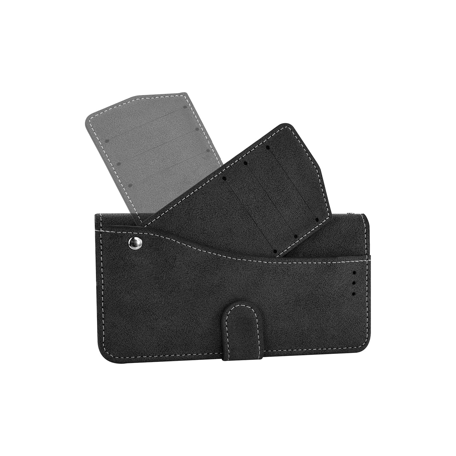 Compatible with iPhone 11 Pro 5.8 Wallet Case and Tempered Glass Screen Protector Flip Cover Leather Purse Credit Card