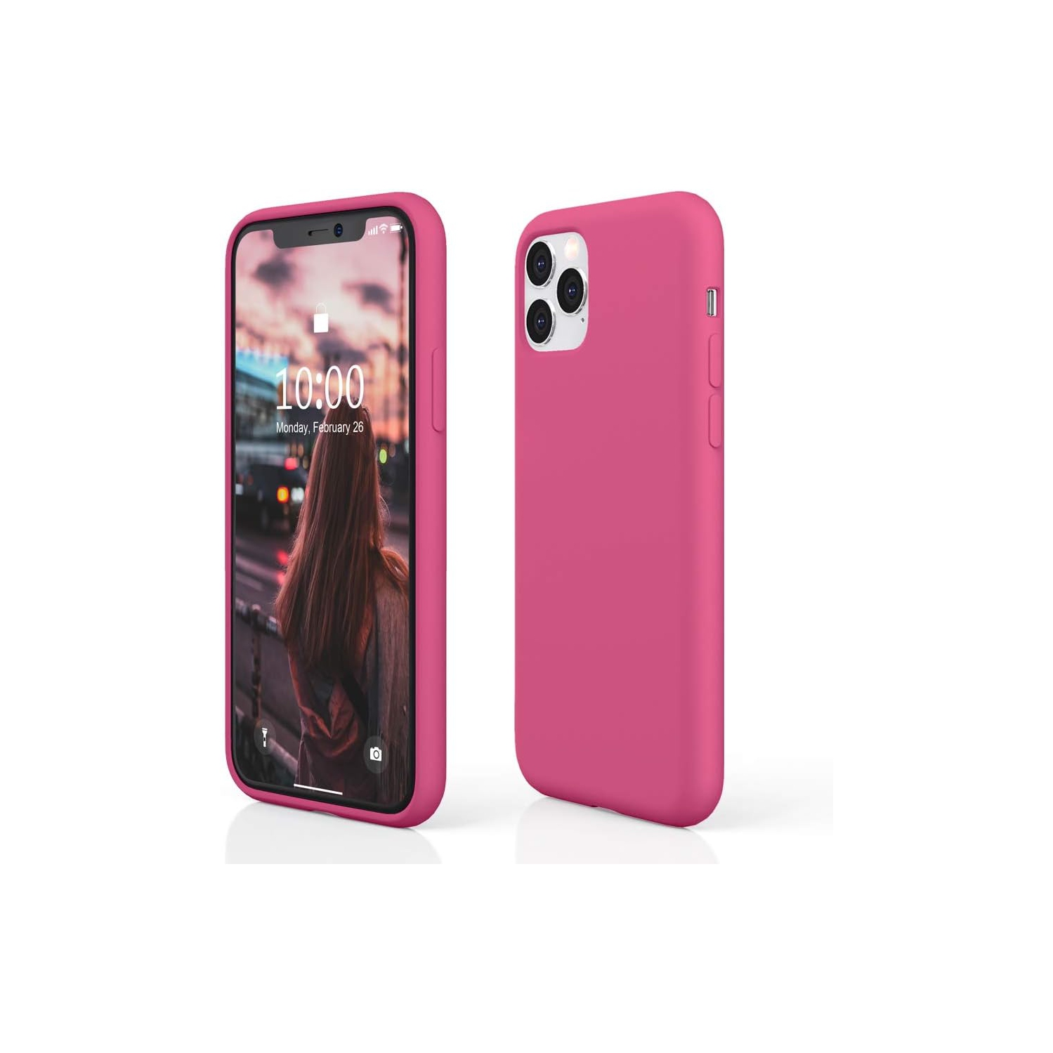 Silicone Case for iPhone 11 Pro Max, Liquid Silicone Soft Gel Rubber Shockproof Slim Shell, Full Body Protective