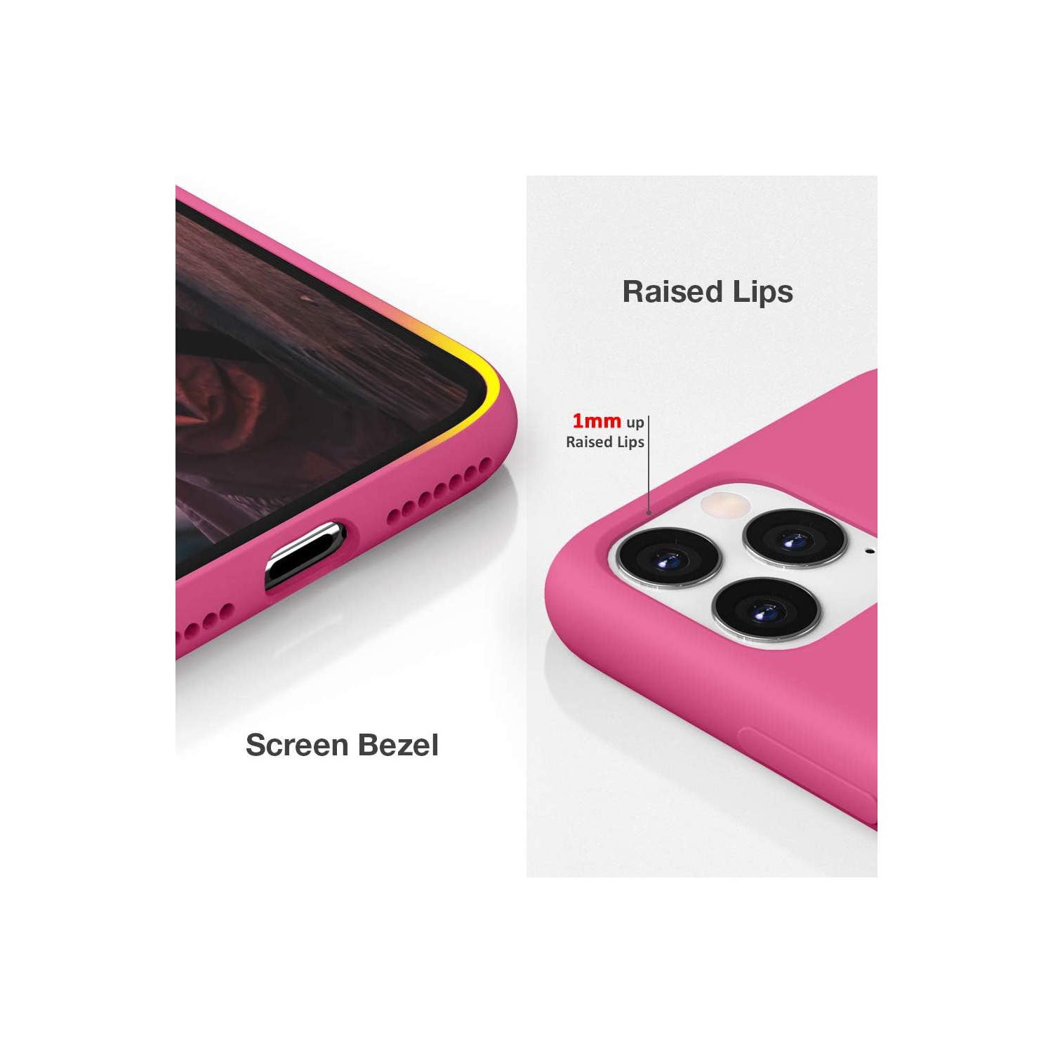 Silicone Case for iPhone 11 Pro Max, Liquid Silicone Soft Gel Rubber Shockproof Slim Shell, Full Body Protective