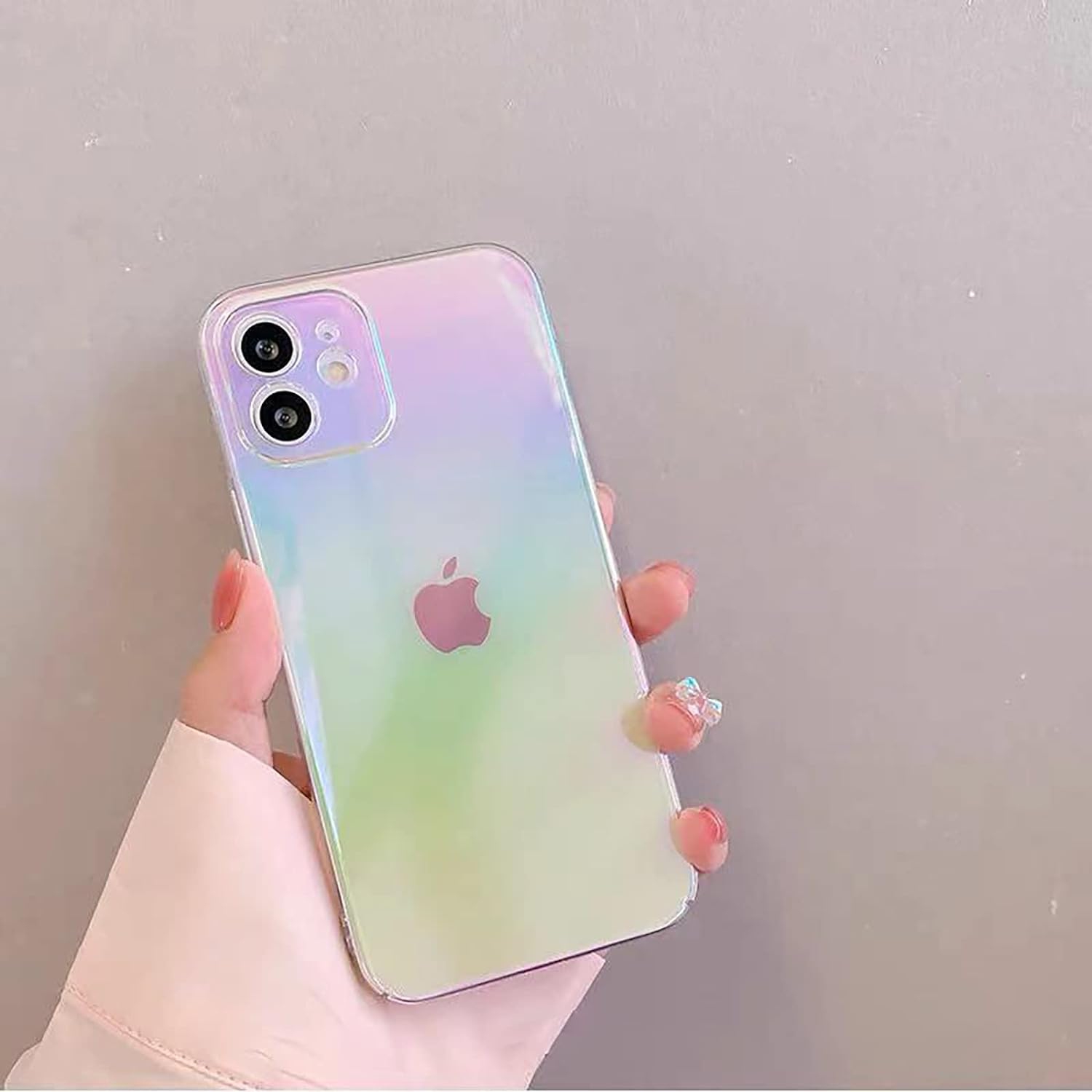 Laser Case for iPhone X/XS 5.8 inch, Rainbow Laser Colorful Shiny Bling Luxury Case Slim Soft TPU and Hard PC