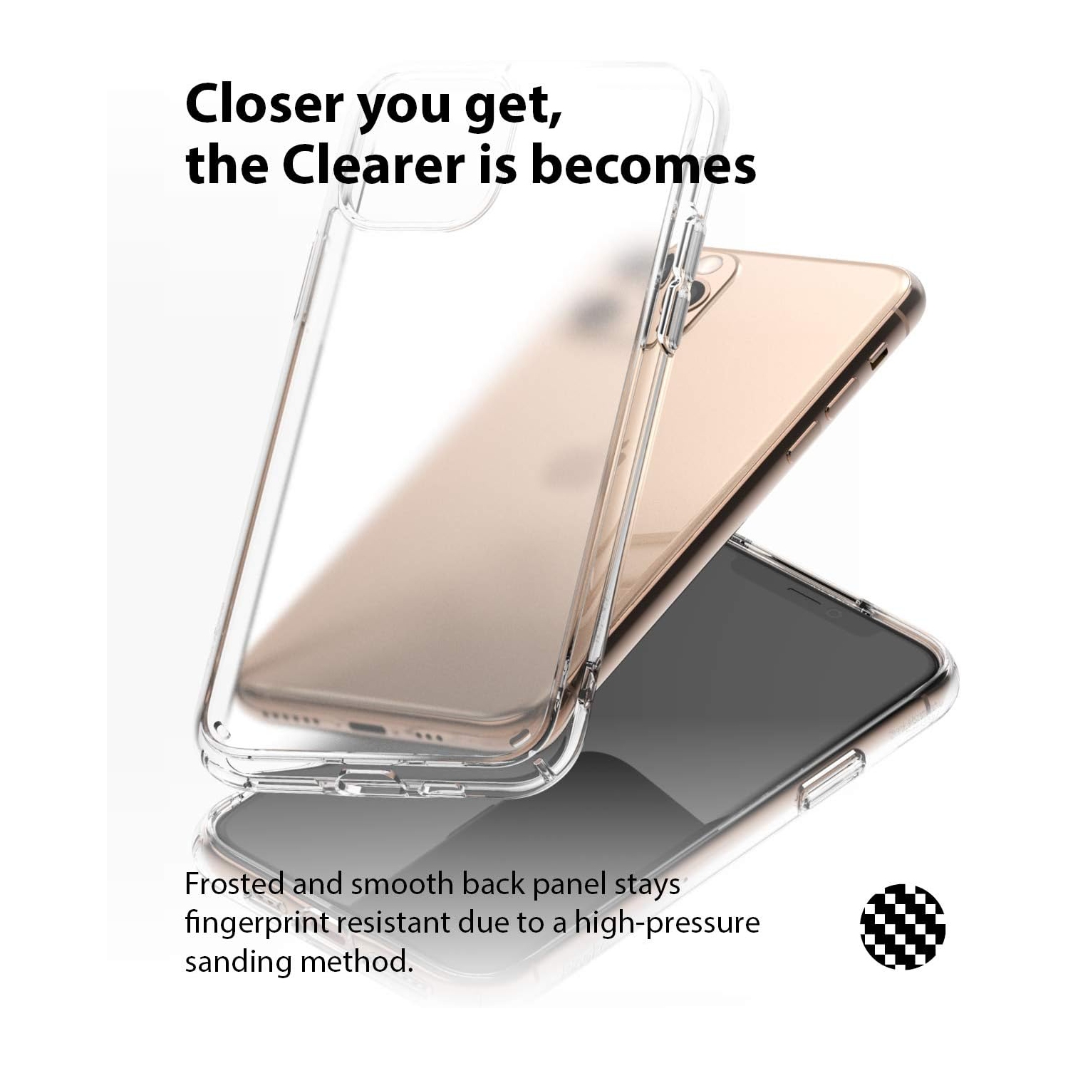 Fusion No-Smudge Matte Designed for iPhone 11 Pro Case, Clear Matte Anti-Fingerprint Protective Cover -