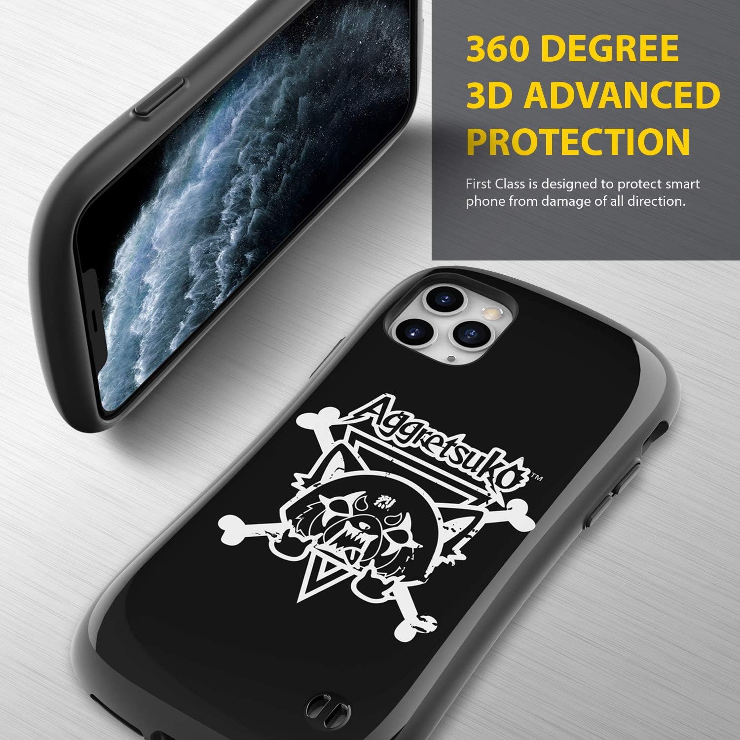 x Sanrio First Class Series iPhone 11 Pro Max Case – Cute Dual Layer Hybrid Shockproof Protective Cover [Drop