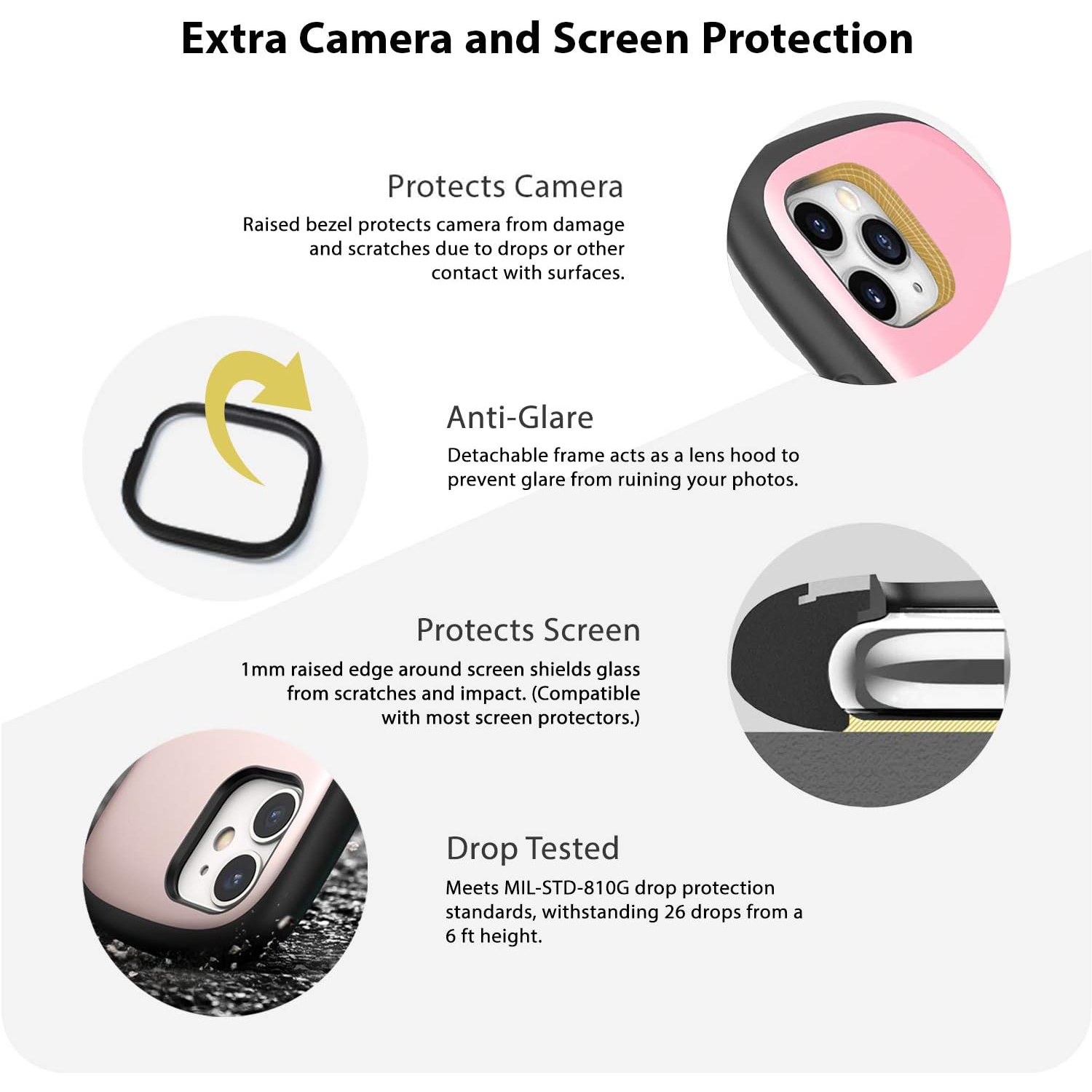 x Sanrio First Class Series iPhone 11 Pro Max Case – Cute Dual Layer Hybrid Shockproof Protective Cover [Drop