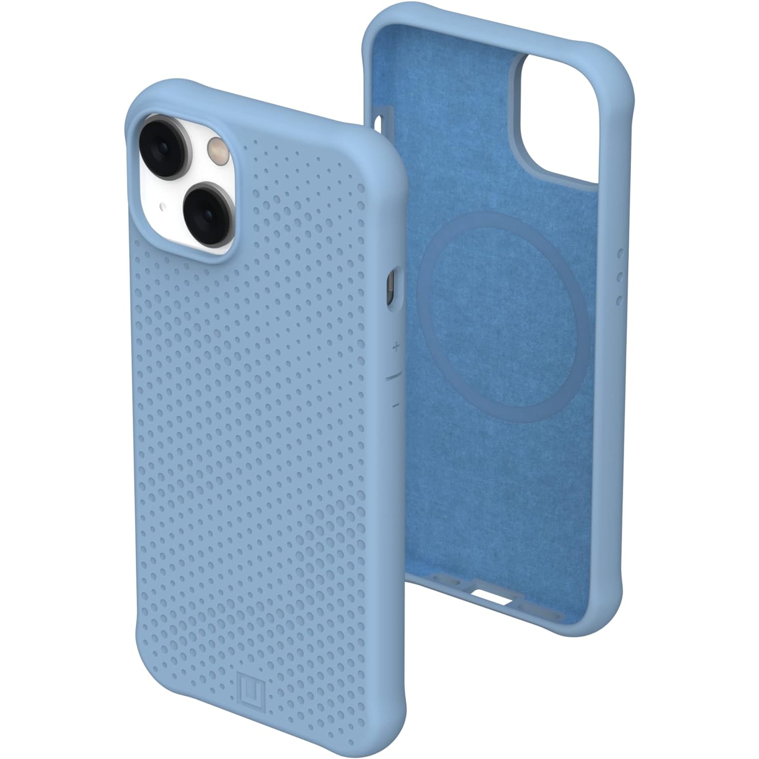 [U] by UAG Designed for iPhone 14 Case Blue Cerulean 6.1" Dot Built-in Magnet Compatible with MagSafe Charging Slim