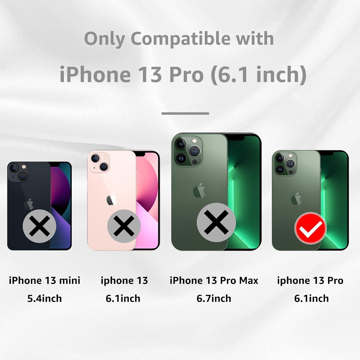 Silicone Magnetic Case for iPhone 13 Pro Mag Series Case Silicone Phone Case with Microfiber Lining for iPhone