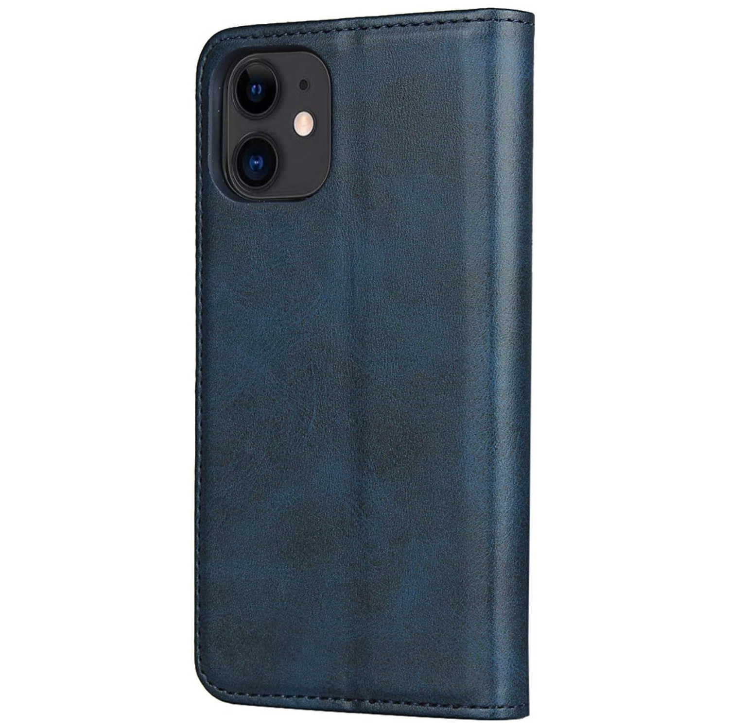 iPhone 12 Mini Wallet Case with Card Holder Slot Premium PU Leather Strong Magnetic Flip Folio Kickstand Drop