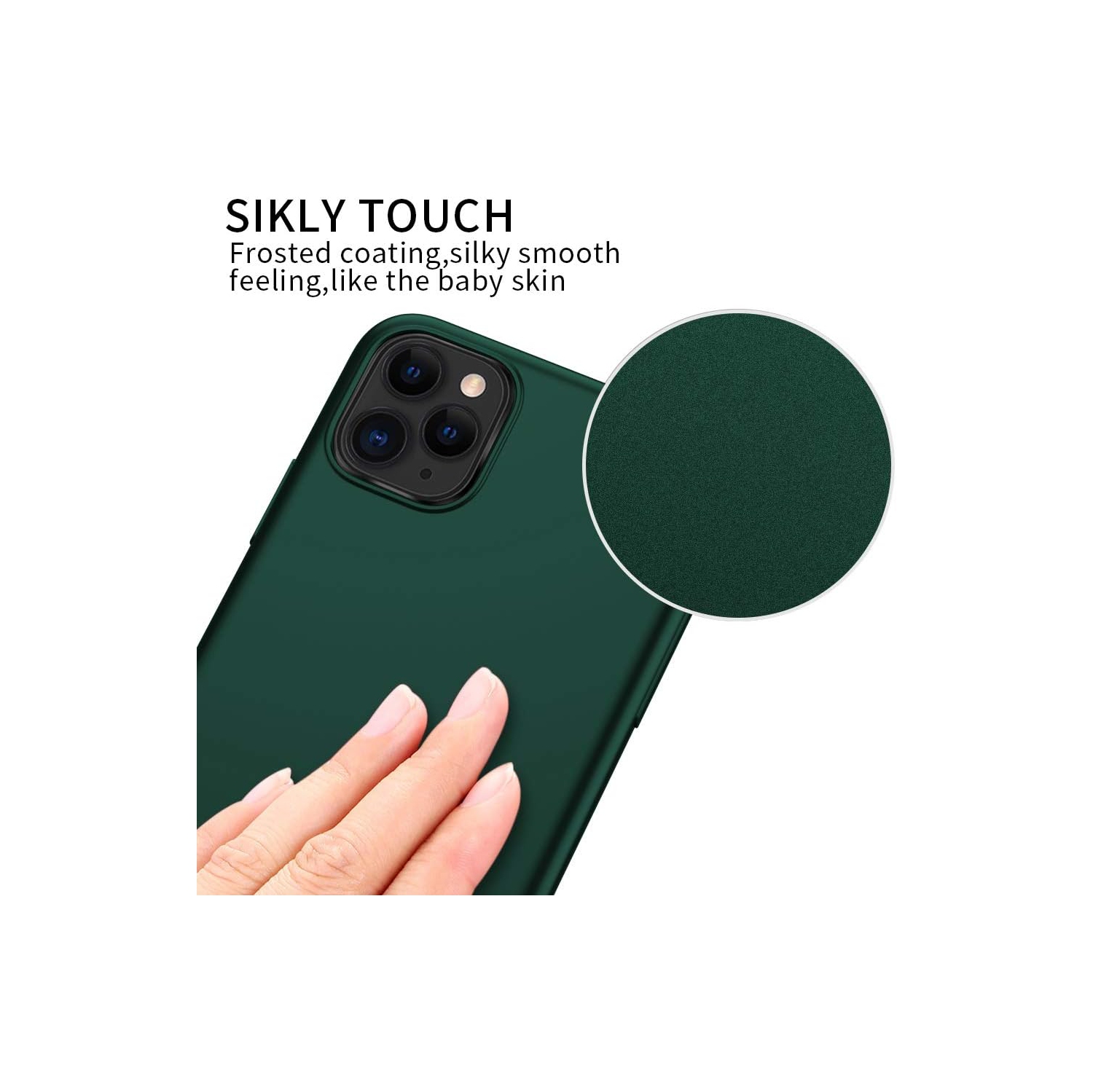 iPhone 11 Pro Max Case,Slim Fit Soft TPU Matte Surface Ultra Thin Phone Case Lightweight Protective Back Cover