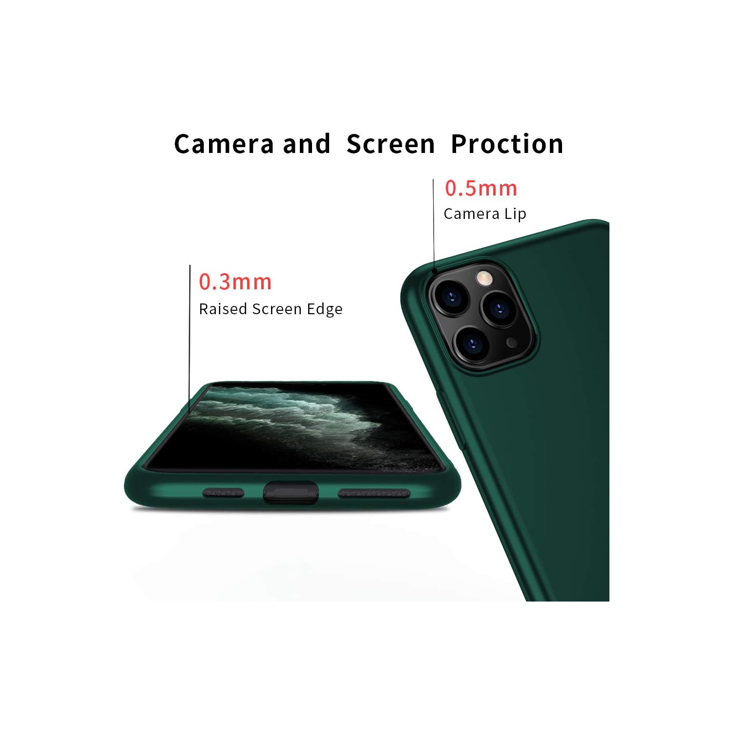 iPhone 11 Pro Max Case,Slim Fit Soft TPU Matte Surface Ultra Thin Phone Case Lightweight Protective Back Cover