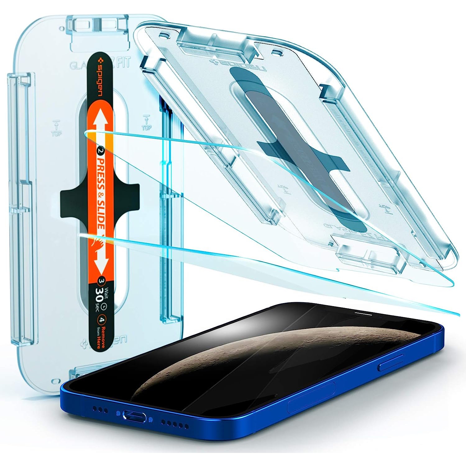 Tempered Glass Screen Protector [GlasTR EZ FIT] Designed for iPhone 12 / iPhone 12 Pro [6.1 inch] [Case