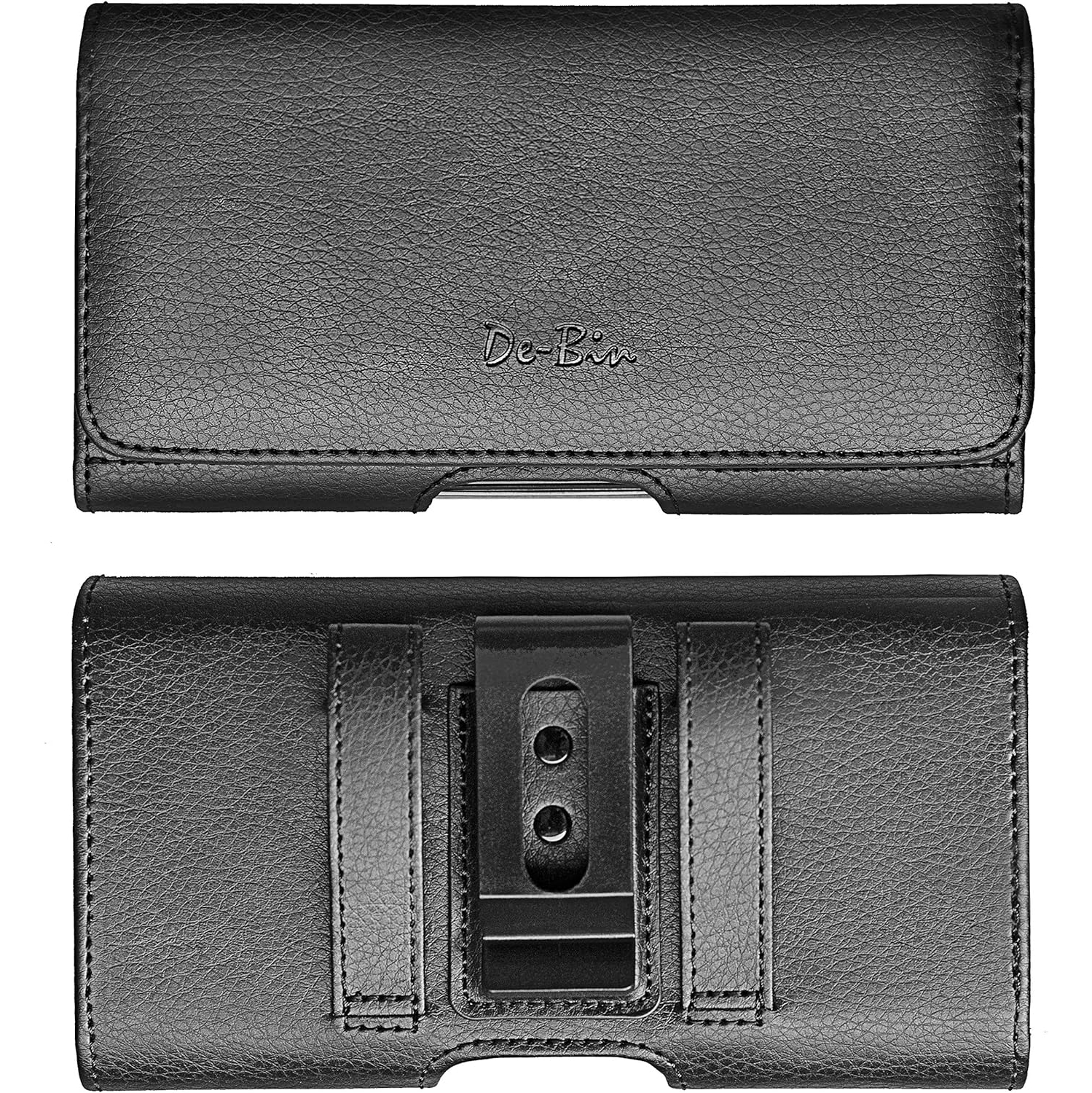 Étui Ceinture Maille Pour Xiaomi 14T Pro - Fermeture Velcro Et Clip Solide - Nylon Robuste, Noir, Portable Accessible