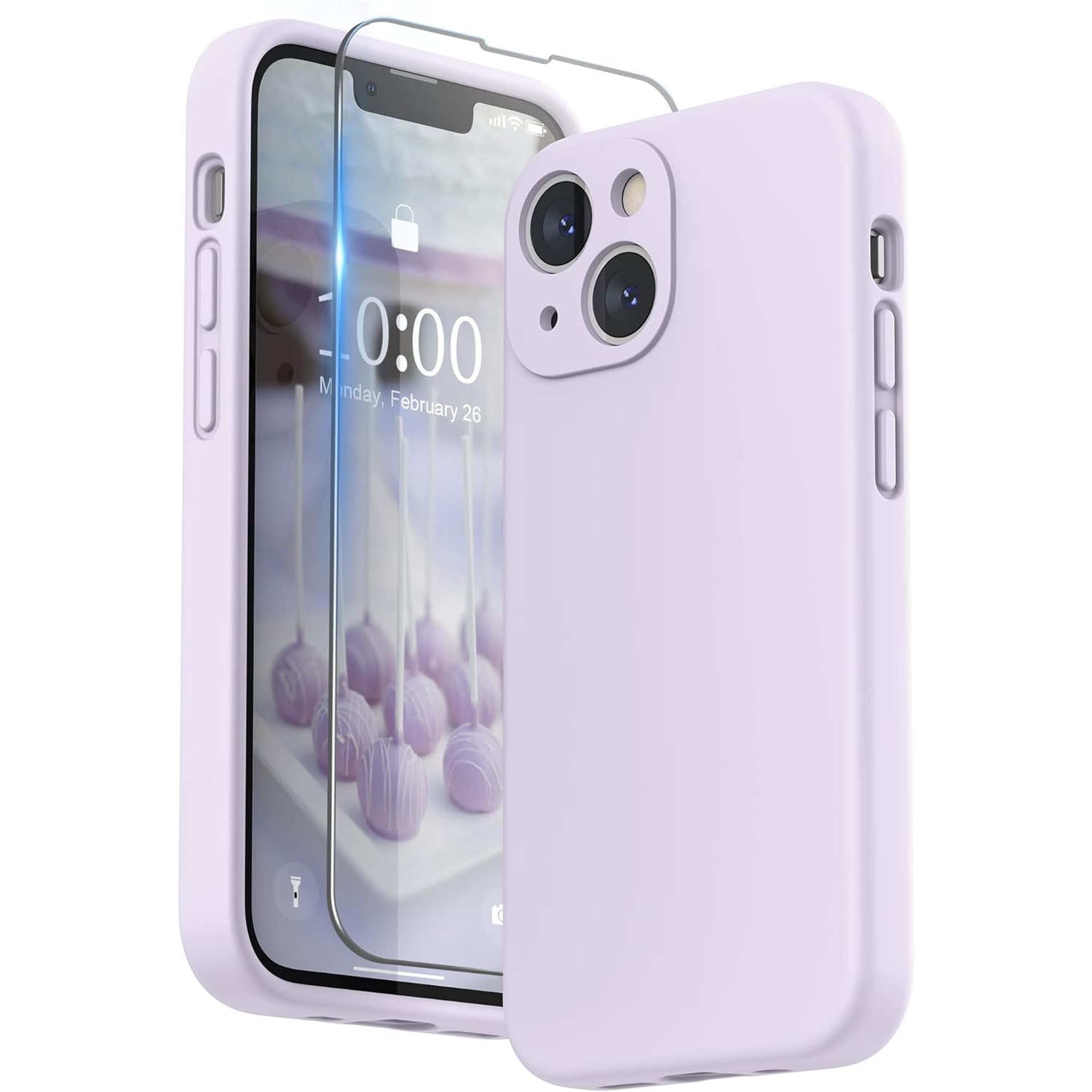 Designed for iPhone 13 Mini Case, Liquid Silicone Soft Gel Rubber