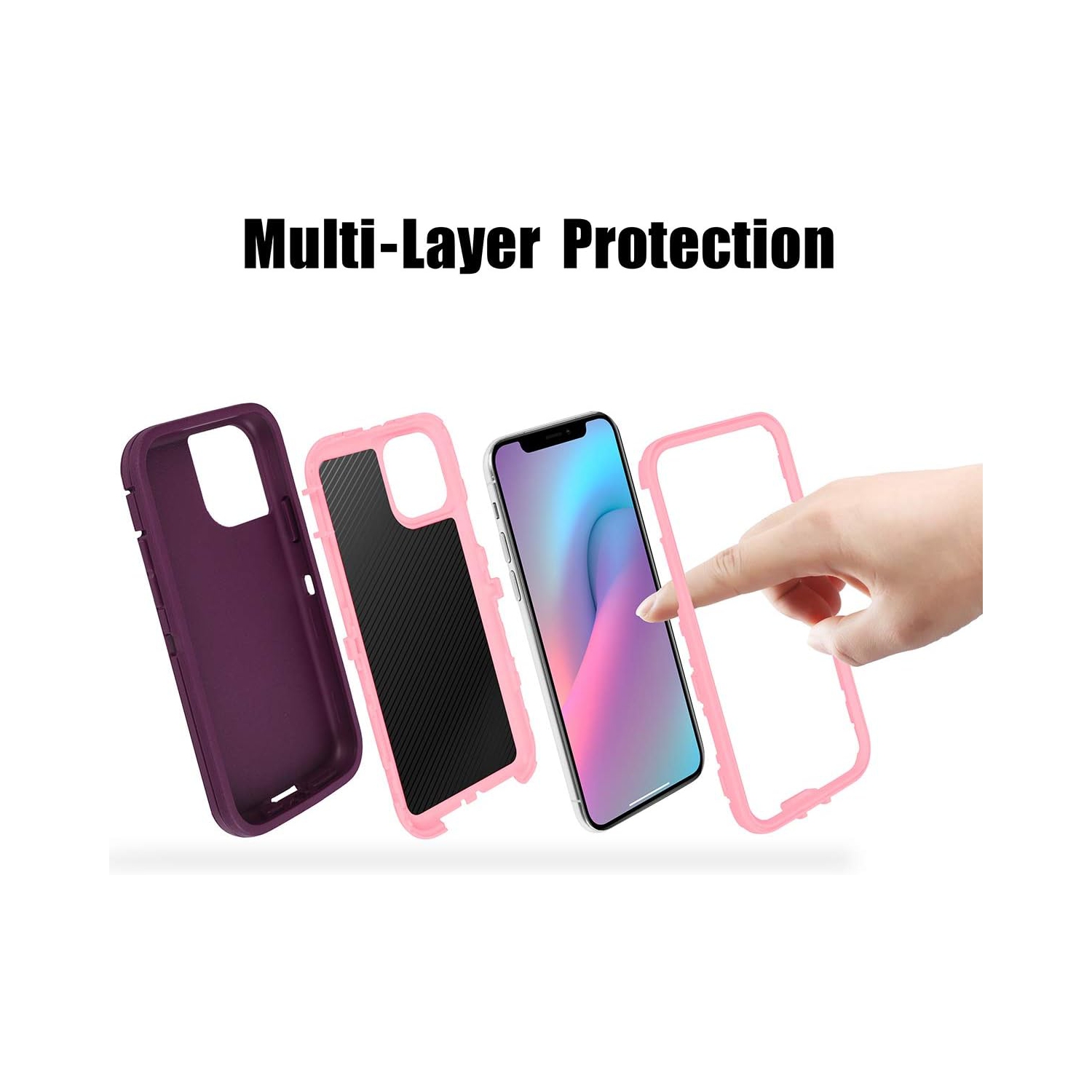 for iPhone 11 Pro Max Case, Drop Protection Full Body Rugged Heavy Duty Case, Shockproof/Drop/Dust Proof