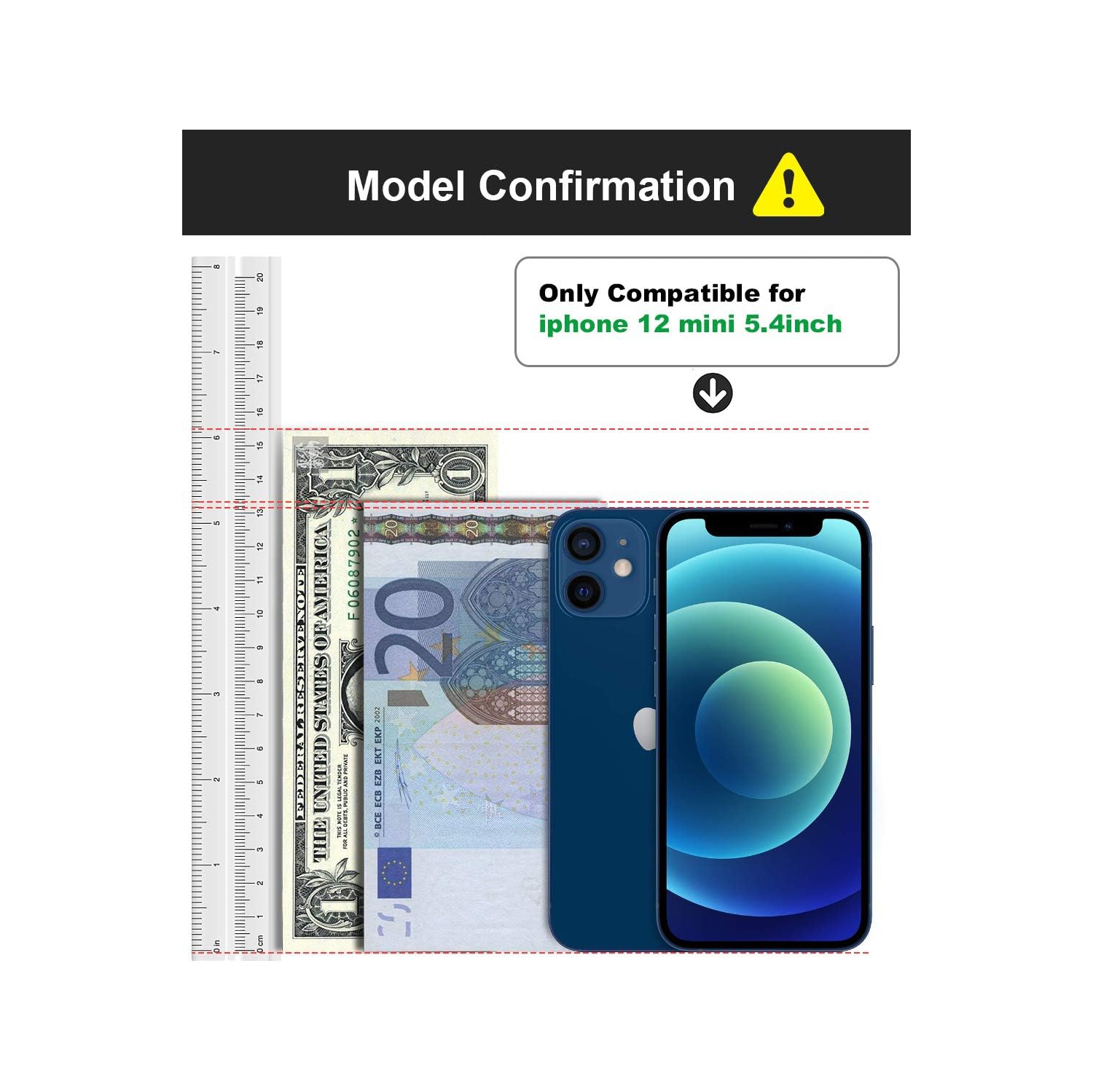 iPhone 12 Mini Case Wallet, iPhone 12 Mini Phone Case, iPhone 12Mini Slim Flip Full Body Protective Cover