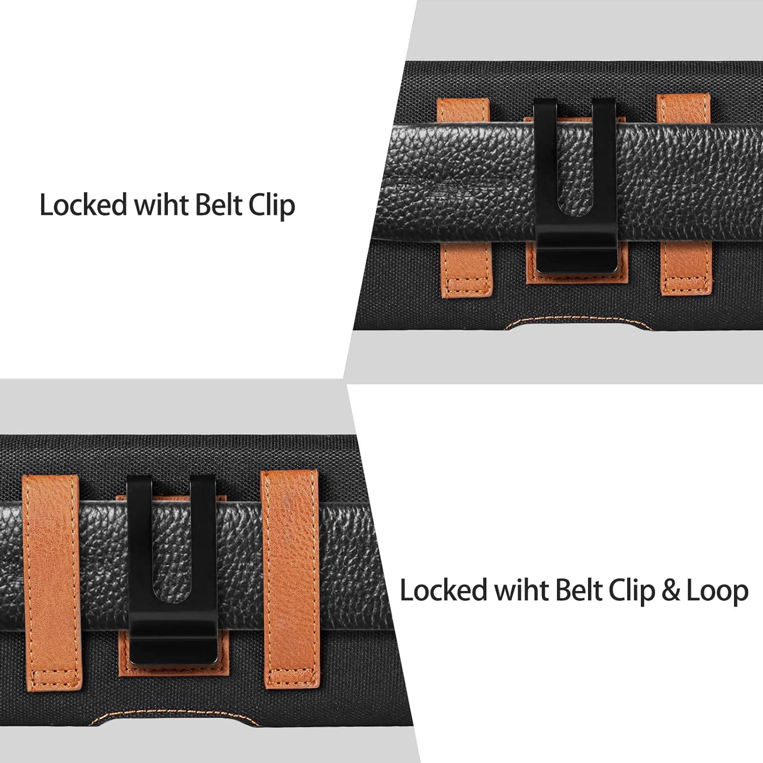 Nylon Cell Phone Holster Case Compatible for iPhone 14 Pro Max Galaxy S22 Ultra A02s A03s A12 A13 A21 A42 A51 A52 Moto