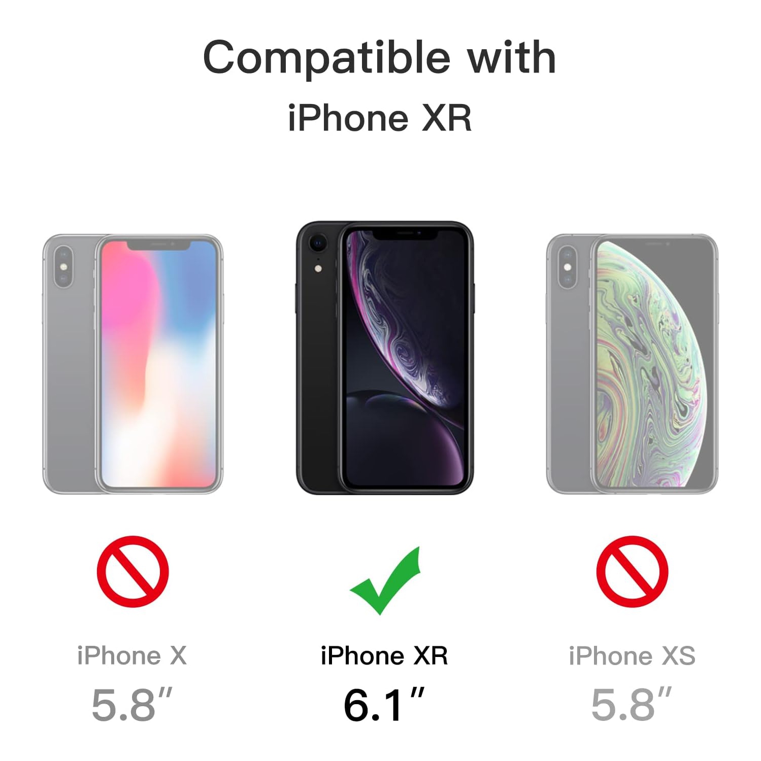 Matte Case for iPhone XR 6.1-Inch, Shockproof Military Grade Drop Protection, Frosted Translucent Back Phone