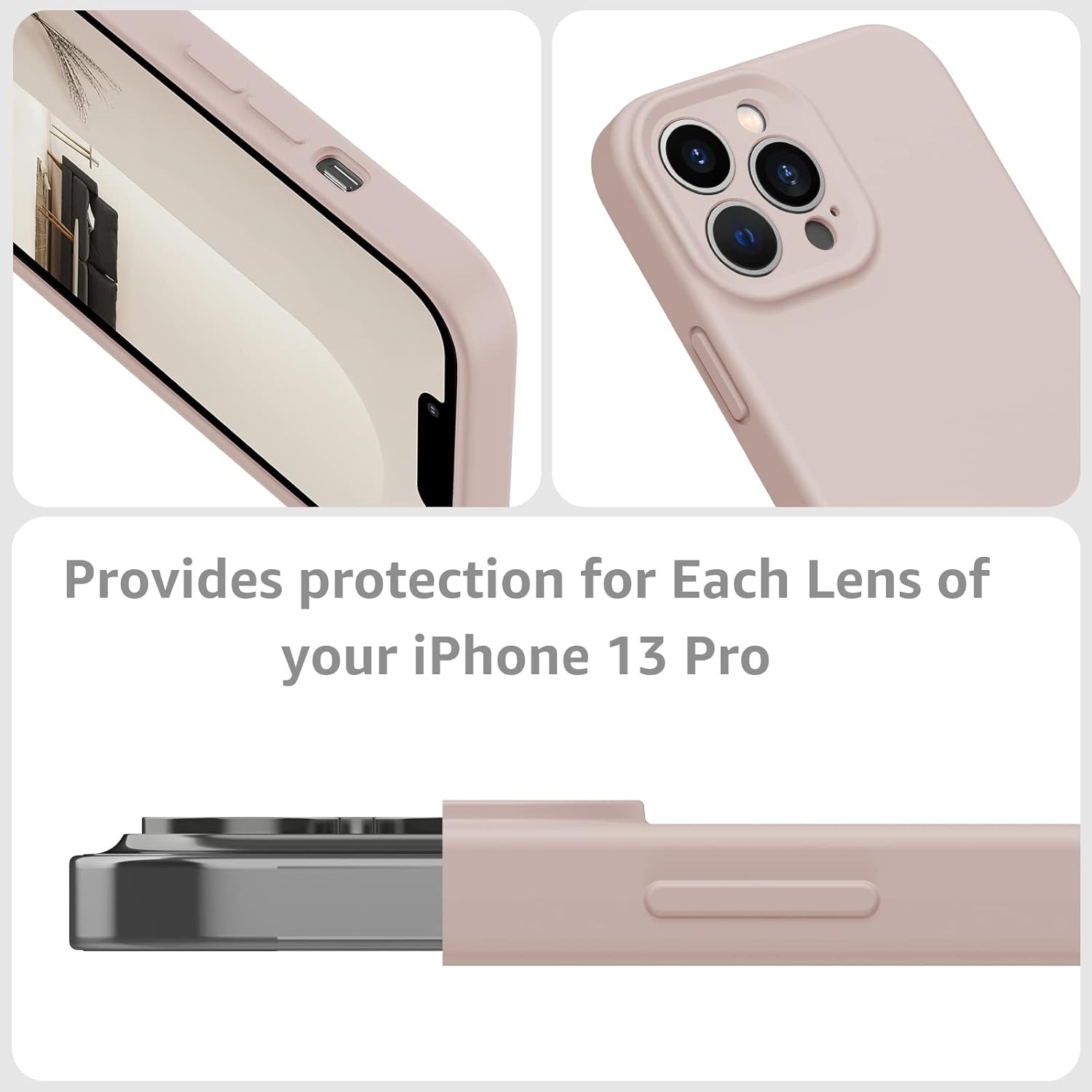 Silicone Magnetic Case for iPhone 13 Pro Mag Series Case Silicone Phone Case with Microfiber Lining for iPhone