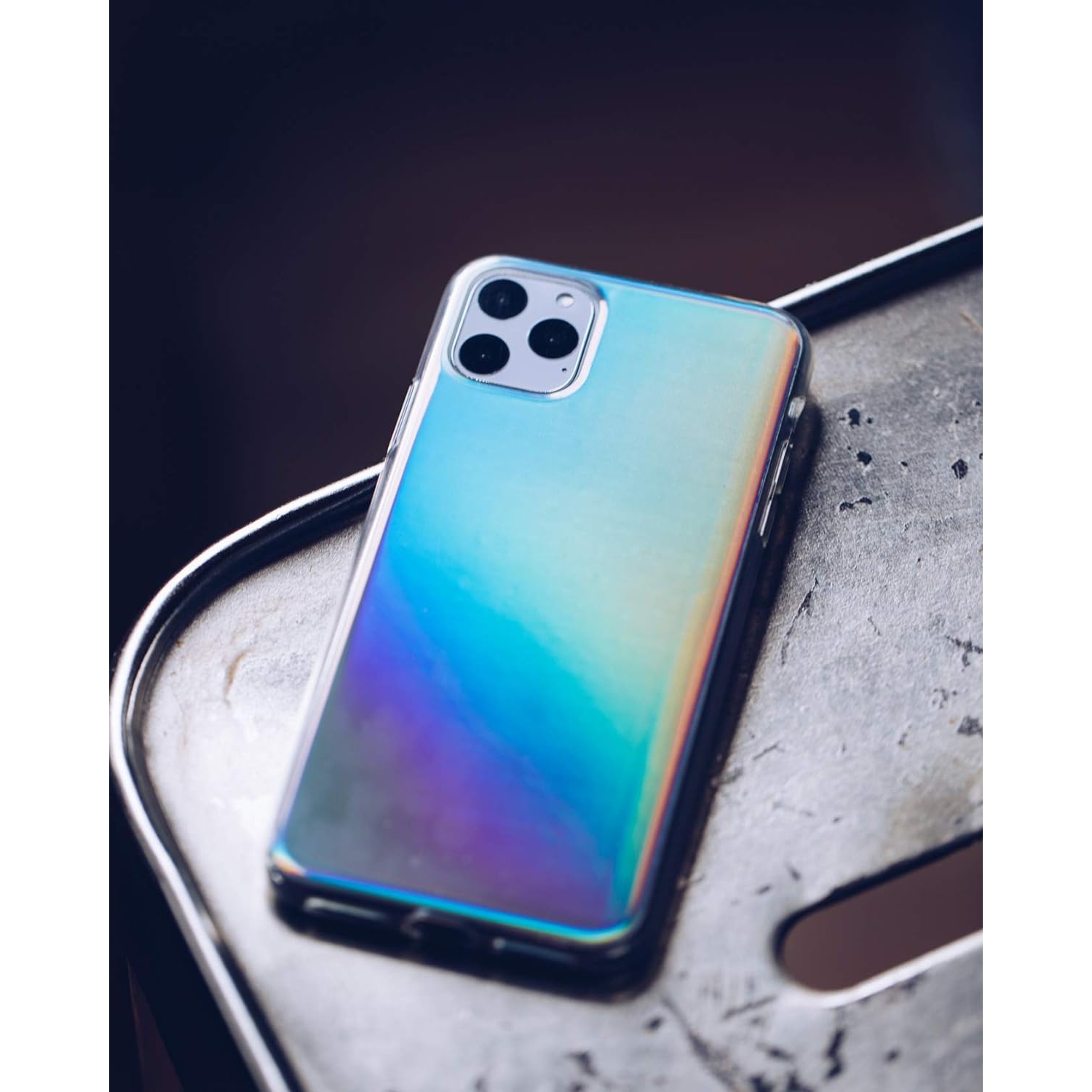 - Étui iPhone 14 Pro Max - élégant étui pour téléphone holographique aura - anti-rayures, chargement sans fil