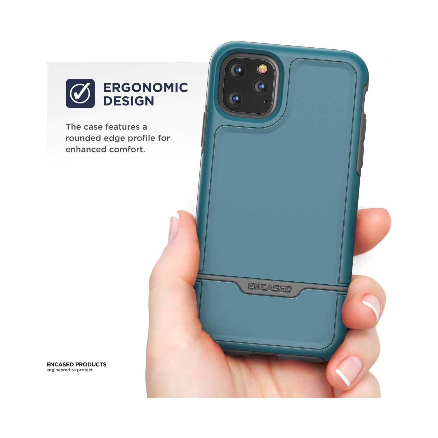iPhone 11 Pro Max Case Protective Heavy Duty Military Grade Full Body Rugged Cover (Blue)
