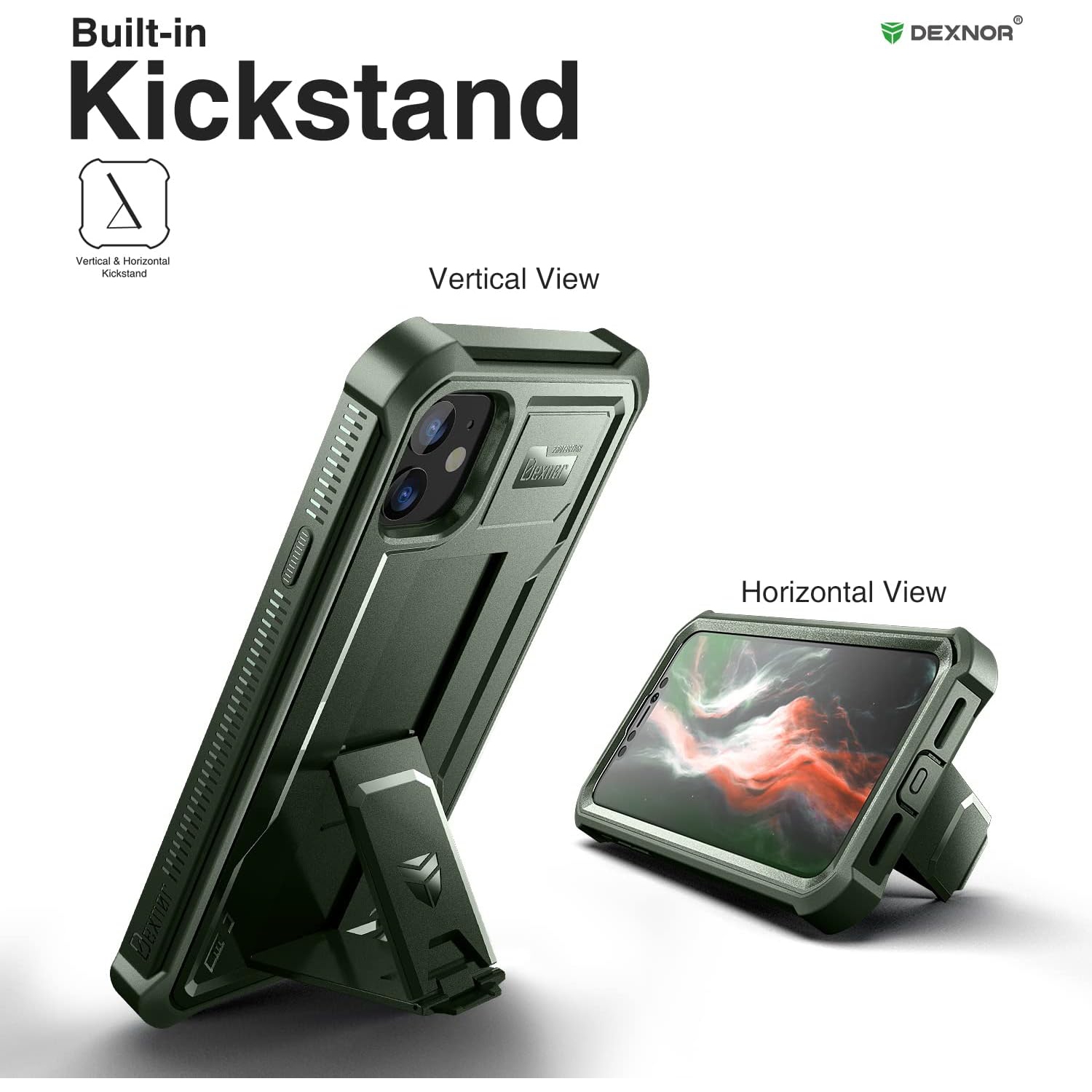 Case for iPhone 11 6.1 inch 360 Full Body Heavy Duty Rugged Shockproof Military Drop Tested Protective Cover