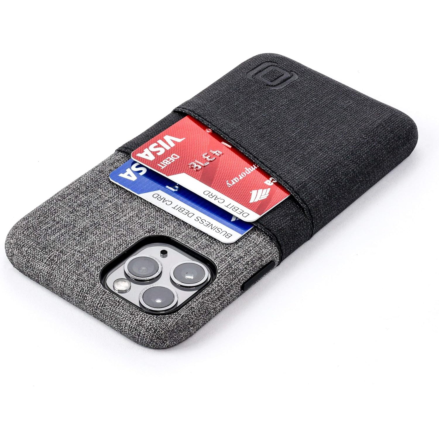 iPhone 11 Pro Wallet Case: Built-in Metal Plate for Magnetic Mounting & 2 Card Holders (5.8" Luxe M2 Synthetic