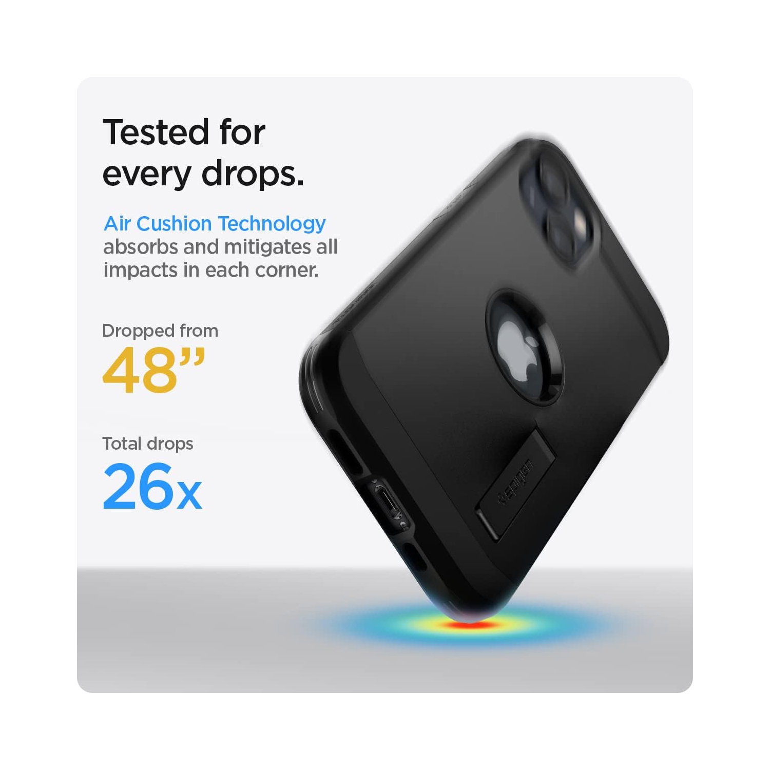 Tough Armor [Extreme Protection Tech] Designed for iPhone 13 Mini Case - Black