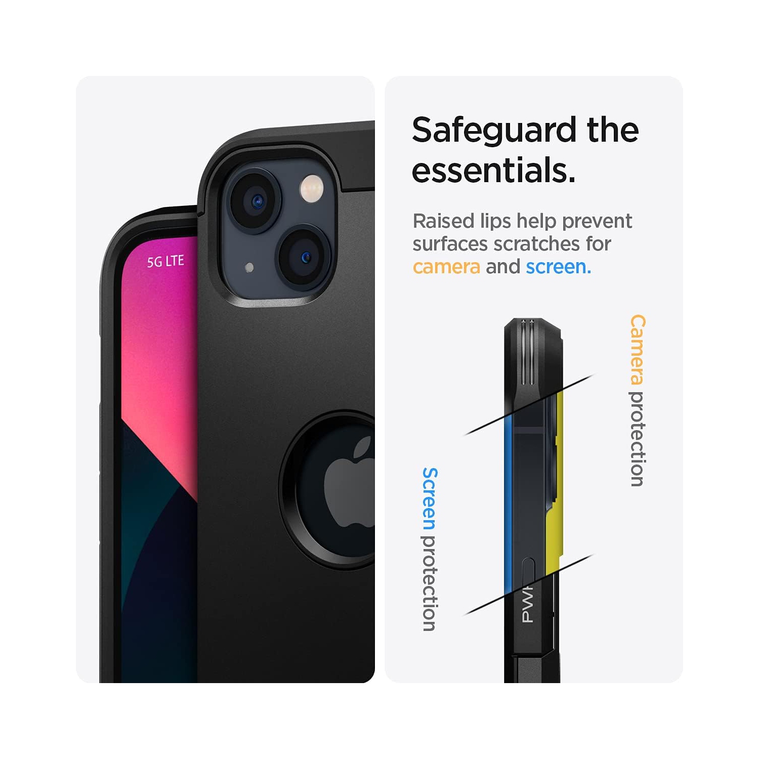 Tough Armor [Extreme Protection Tech] Designed for iPhone 13 Mini Case - Black