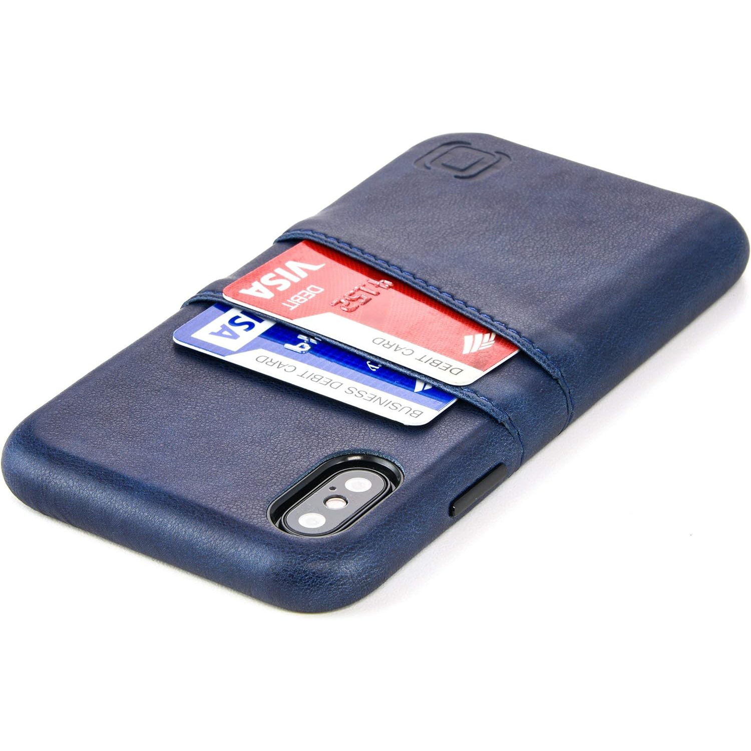 Wallet Case for iPhone X/XS: Built-in Metal Plate for Magnetic Mounting & 2 Credit Card Holders, 5.8" Exec M2