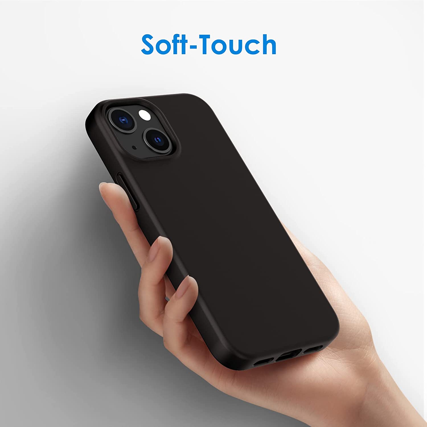 Silicone Case for iPhone 13 Mini 5.4-Inch, Silky-Soft Touch Full-Body Protective Phone Case, Shockproof Cover