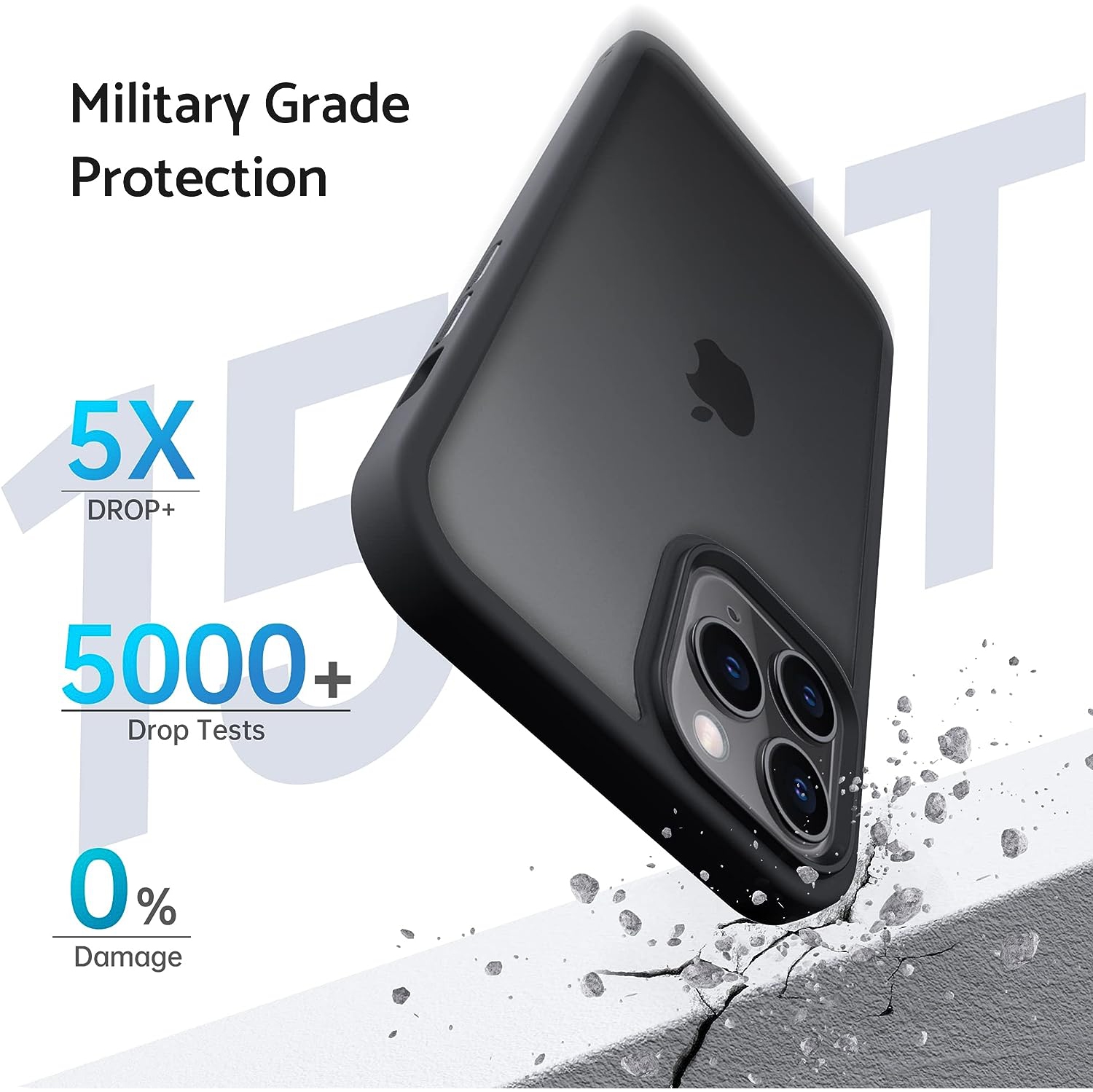 Designed for iPhone 11 Pro Case, Super Sensitive Buttons Phone Case Shock Absorption Phone Cover for iPhone 11