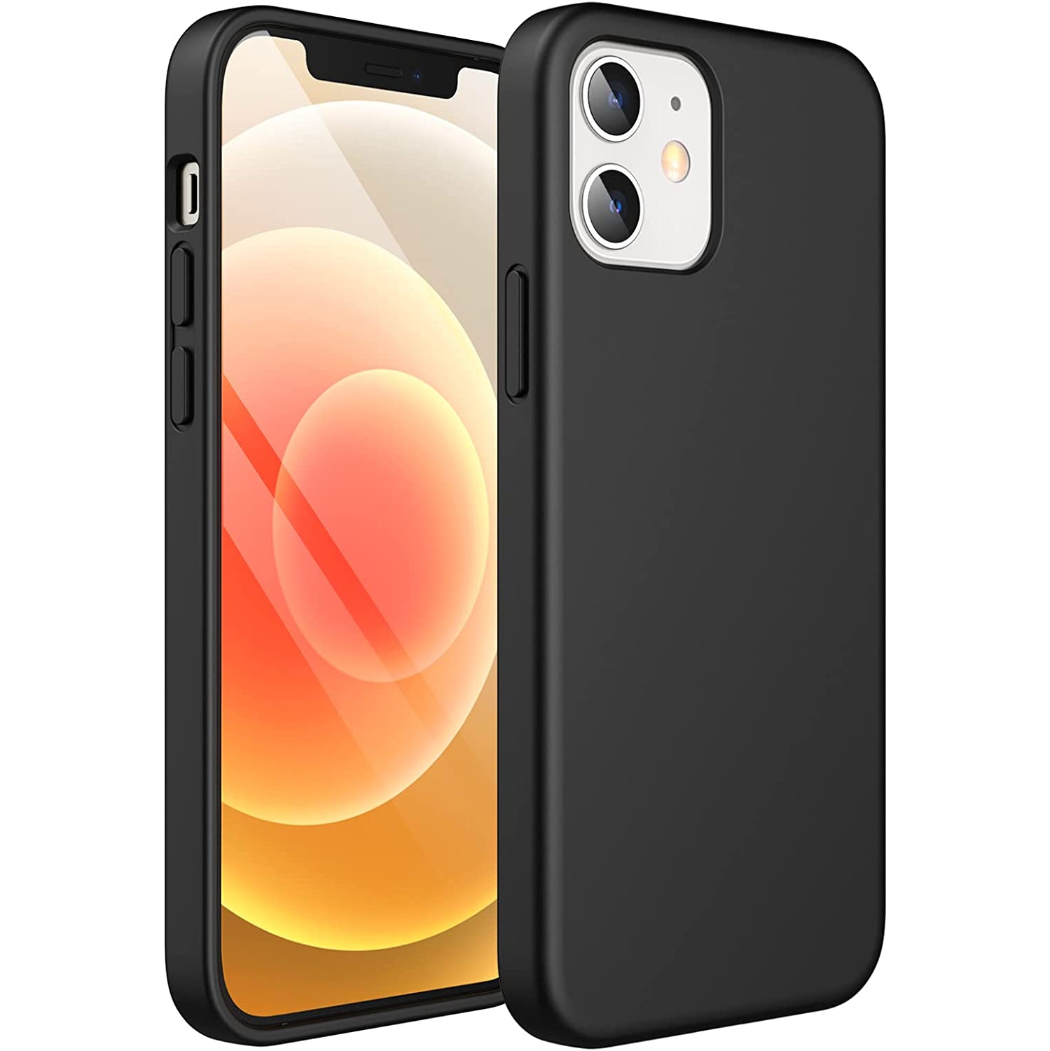 Silicone Case Compatible with iPhone 12 Mini 5.4-Inch, Silky-Soft Touch Full-Body Protective Case, Shockproof