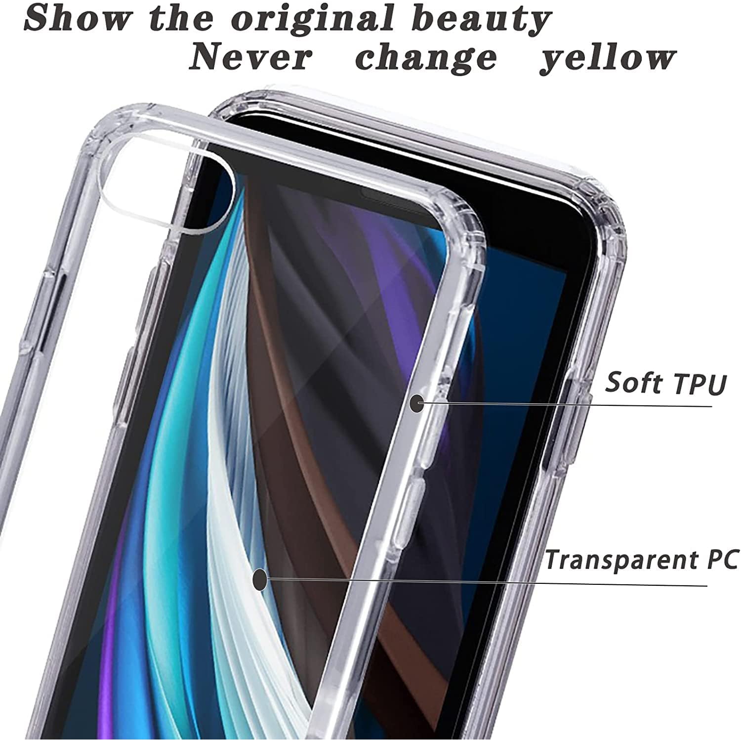 iPhone 6/6s Crystal Clear case, [Non-Yellowing] [10FT Military Grade Protection] Anti-Scratch Shockproof Protective