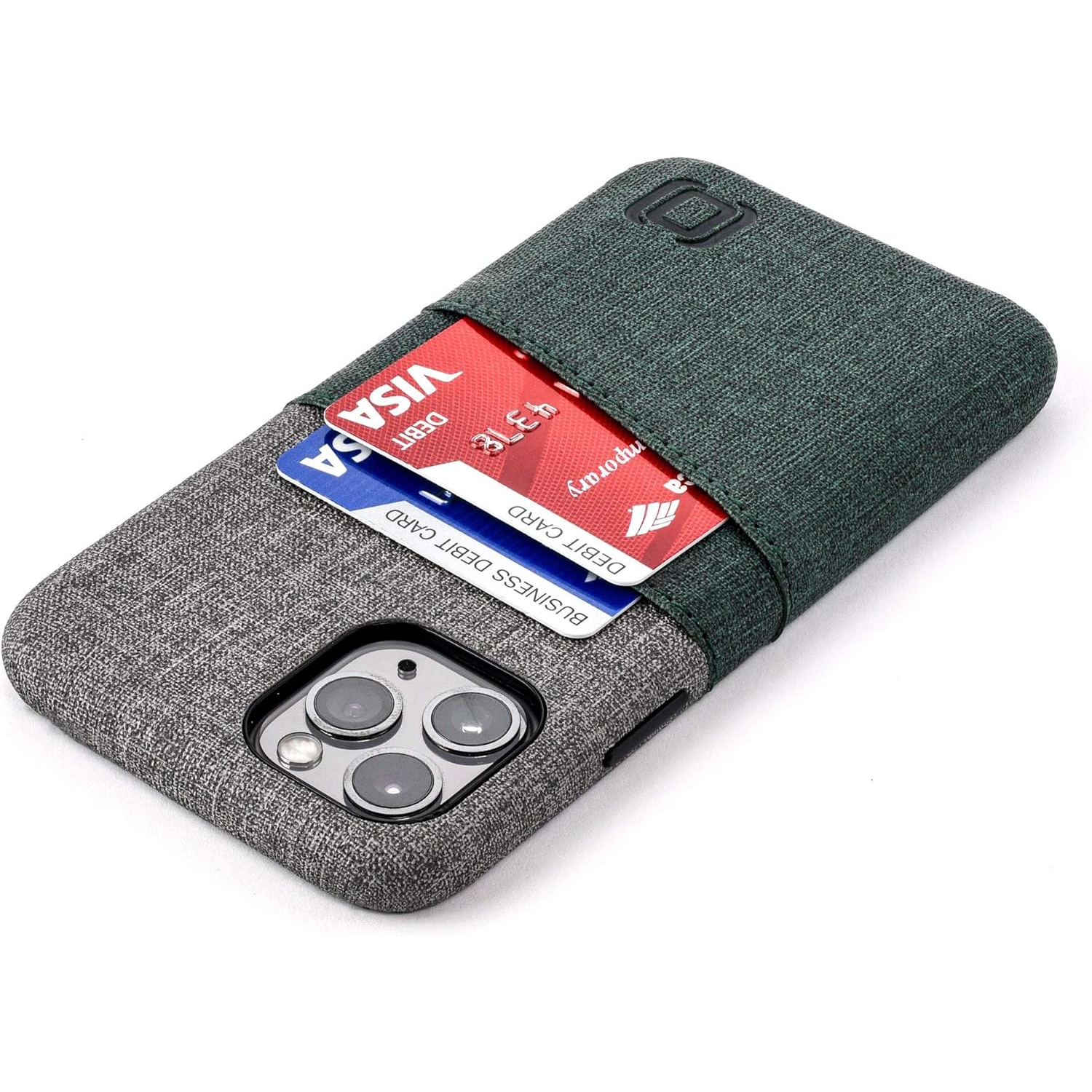 iPhone 11 Pro Wallet Case: Built-in Metal Plate for Magnetic Mounting & 2 Card Holders (5.8" Luxe M2 Synthetic