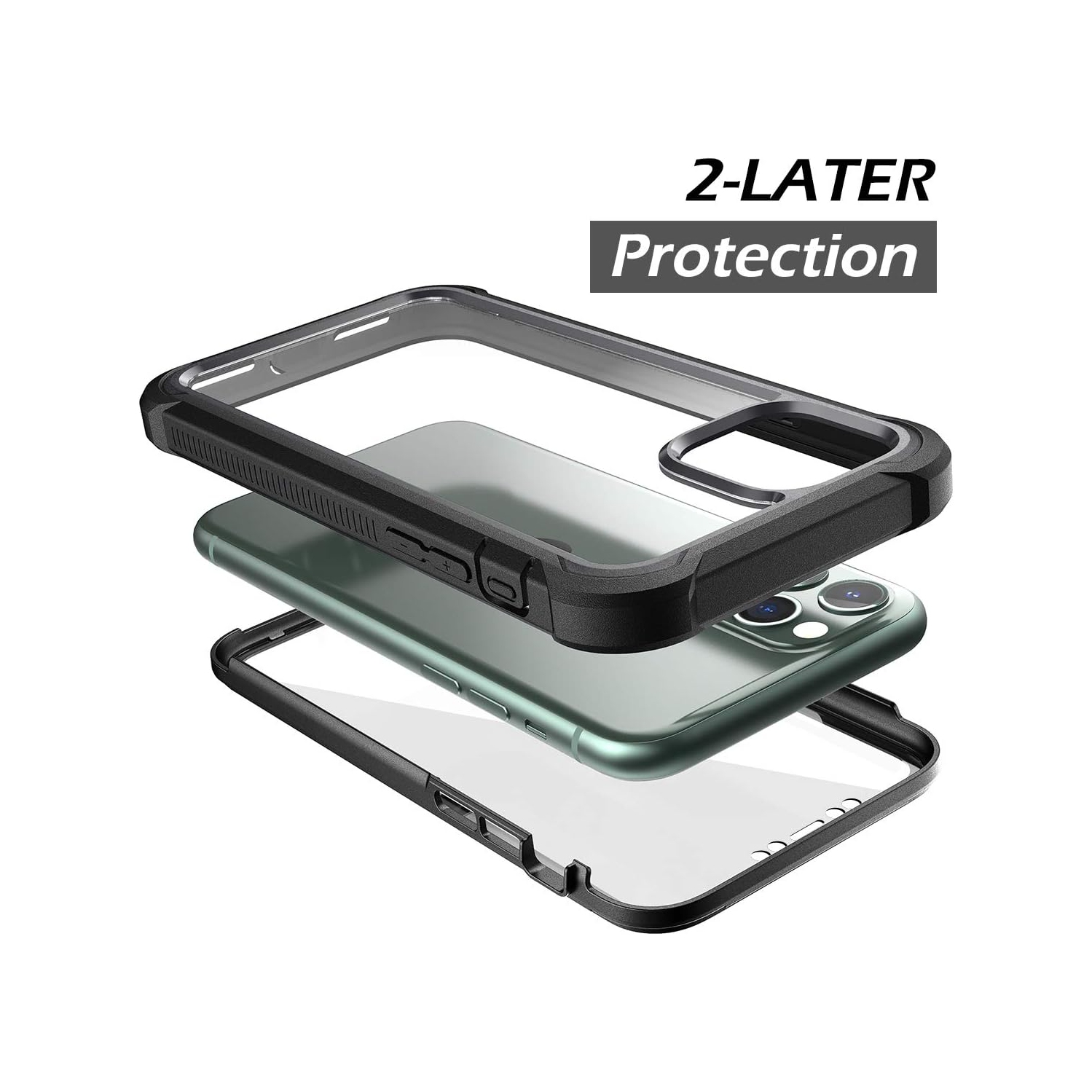 Compatible with iPhone 11 Pro Case 5.8 Inch, 360 Degree Full Body Shockproof Protective Cover