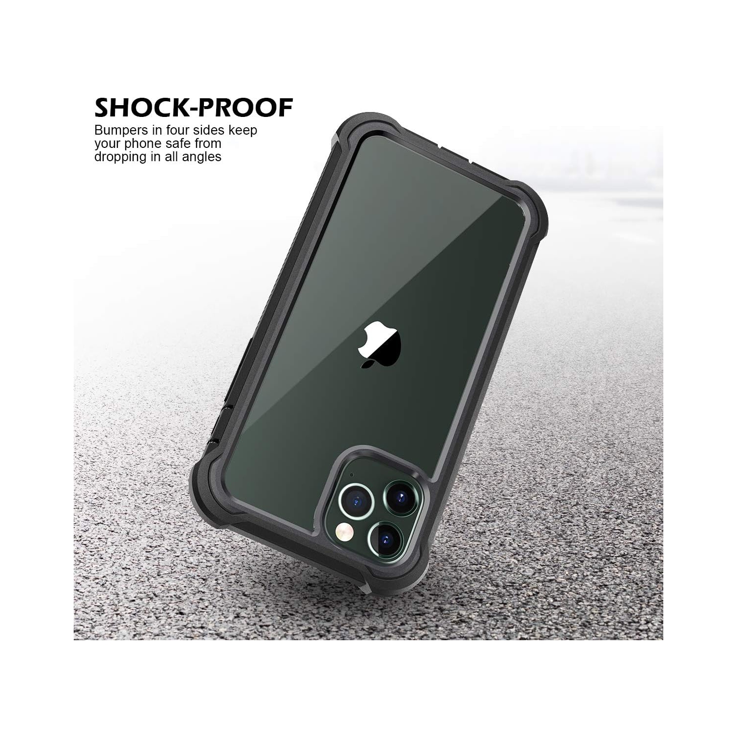 Compatible with iPhone 11 Pro Case 5.8 Inch, 360 Degree Full Body Shockproof Protective Cover