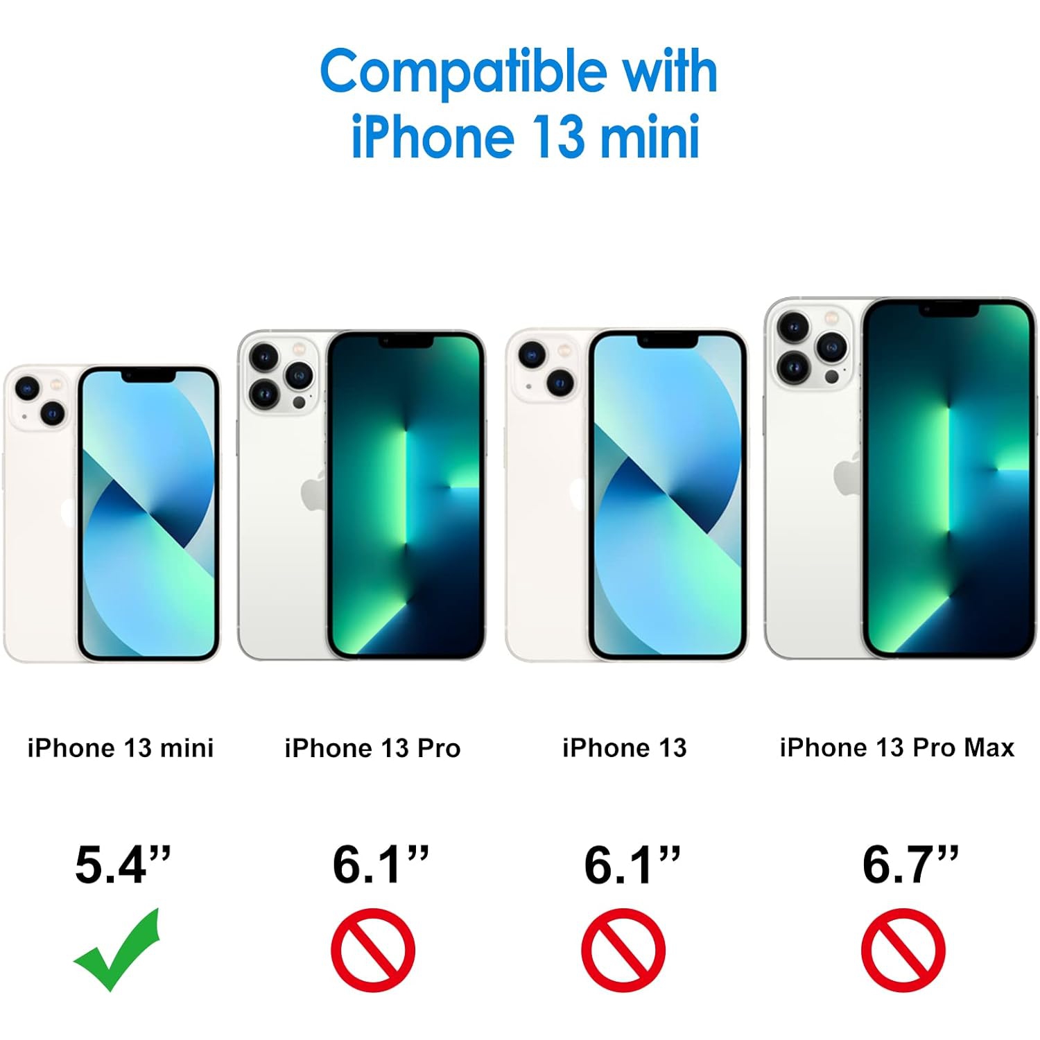 Silicone Case for iPhone 13 Mini 5.4-Inch, Silky-Soft Touch Full-Body Protective Phone Case, Shockproof Cover