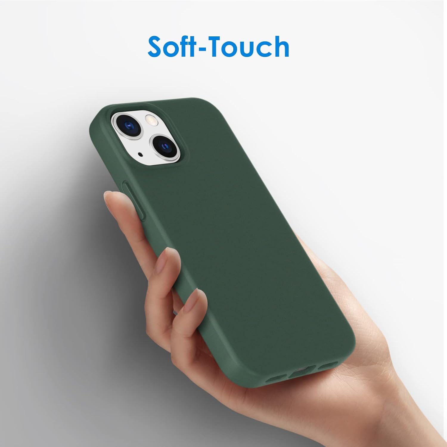 Silicone Case for iPhone 13 Mini 5.4-Inch, Silky-Soft Touch Full-Body Protective Phone Case, Shockproof Cover