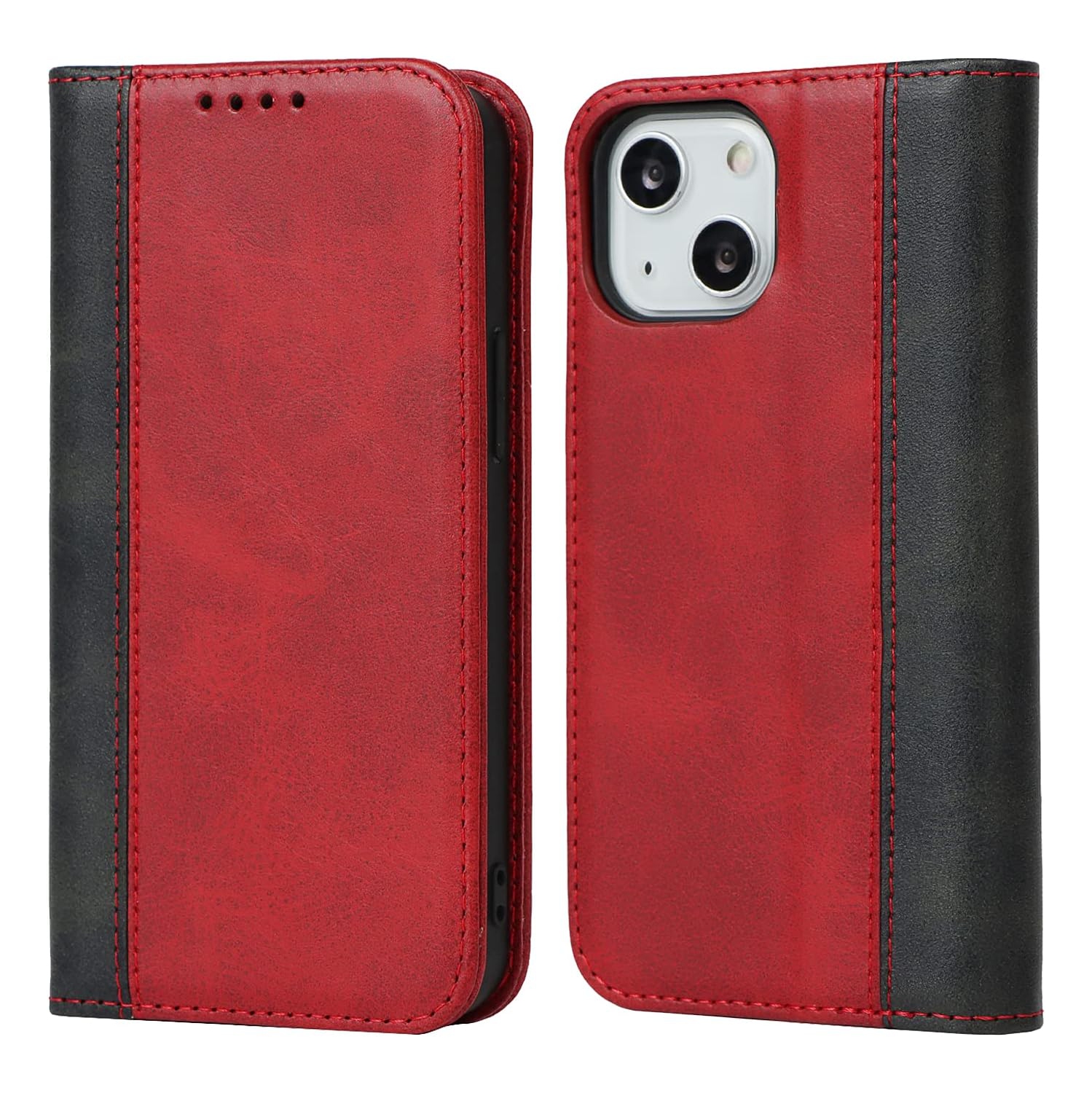 Etui – Portefeuille étui iPhone 14 avec porte-carte, étui pour iPhone 13 pour femmes, étui pour téléphone cellulaire rabattable avec crédit