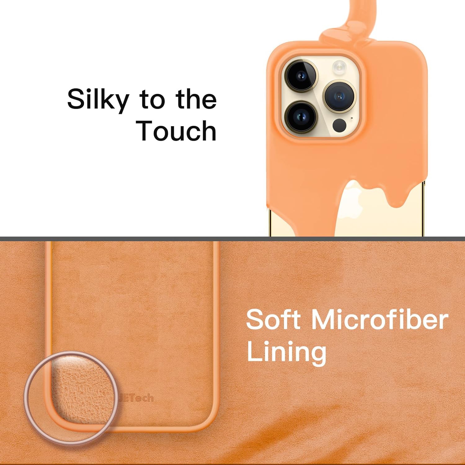 Silicone Case for iPhone 14 Pro Max 6.7-Inch, Silky-Soft Touch Full-Body