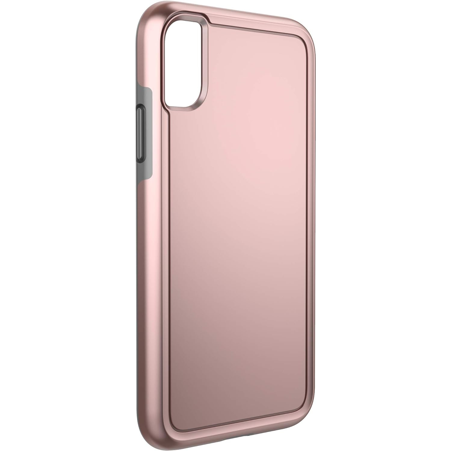 Étui Adventurer iPhone XS - Rose doré métallique - Gris