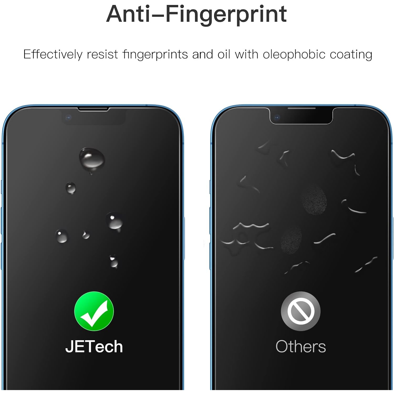 Protecteur d'écran à couverture complète pour iPhone 13 mini de 5,4 po, 9H mm, protecteur d'écran en verre trempé, HD clair,