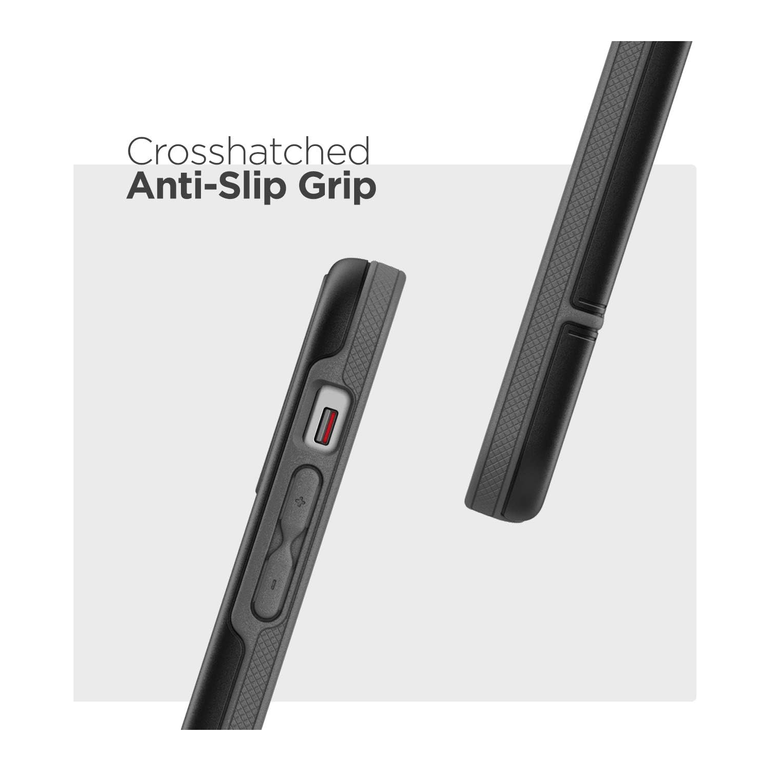 Protective iPhone 12 Mini Case Heavy Duty Full Body Rugged Cover - Black