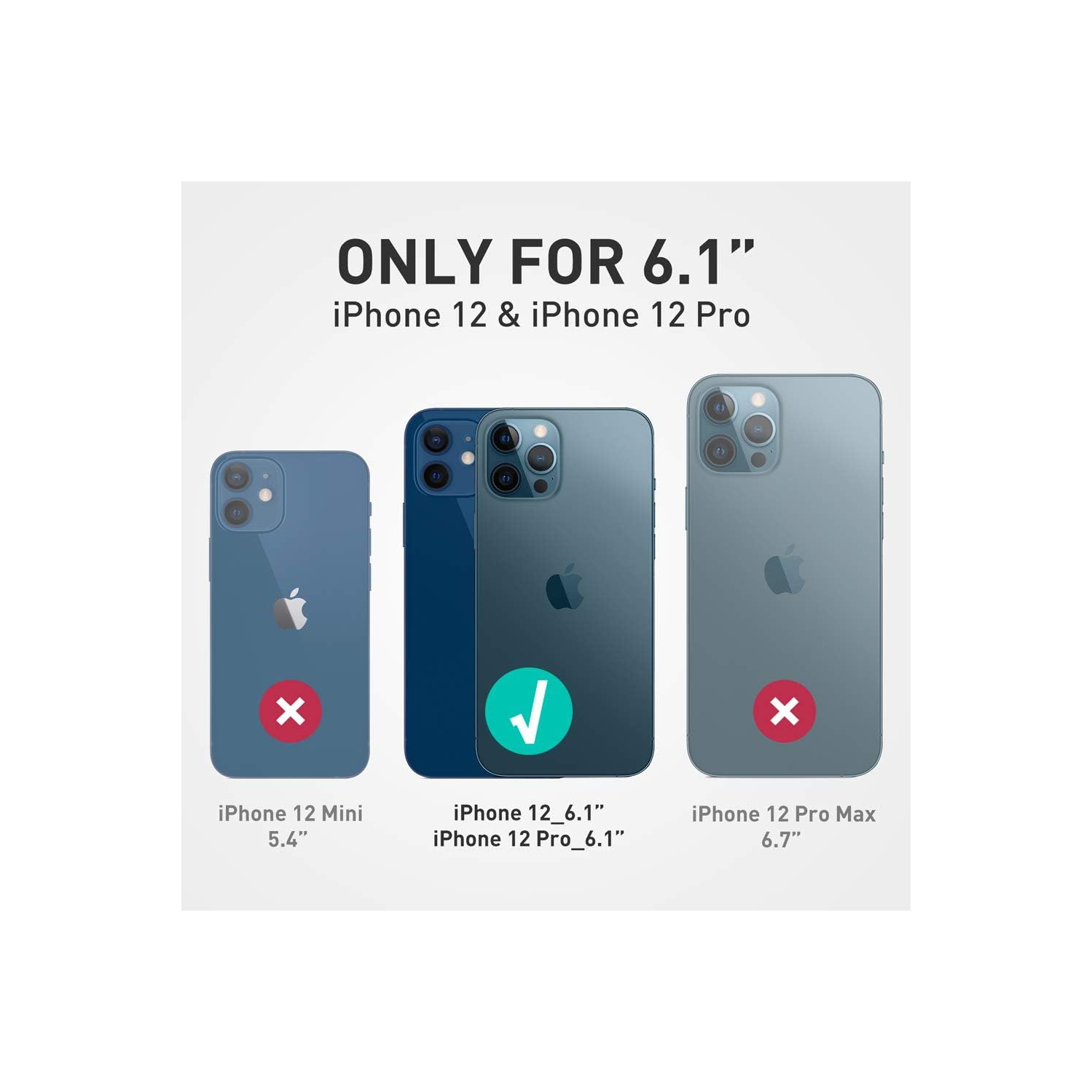 Cosmo Series Case for iPhone 12, iPhone 12 Pro 6.1 inch, Slim Full-Body Stylish Protective Case