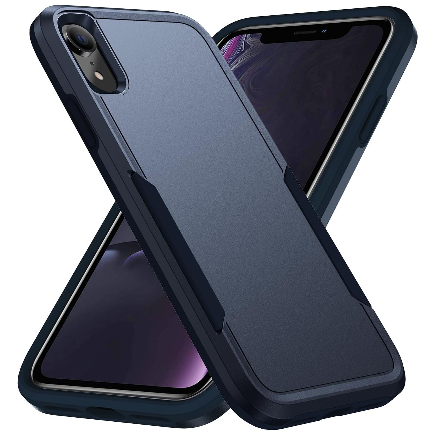 Defender Case Designed for iPhone XR case, Heavy Duty Shockproof Rugged Protective Bumper Cover for iPhone XR